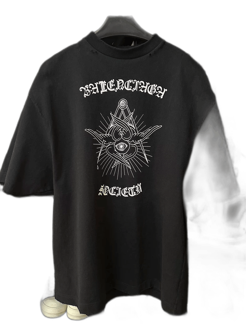 Balenciaga Balenciaga Balenciaga Short Sleeve TShirt with Design -250 Size US XS / EU 42 / 0 - 1 Thumbnail