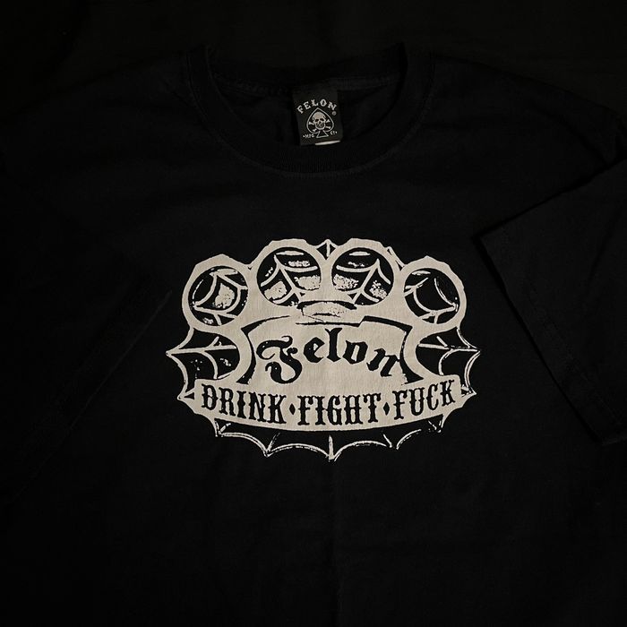 Vintage Y2K Felon MFG Co. Brass Knuckles Shirt Grailed