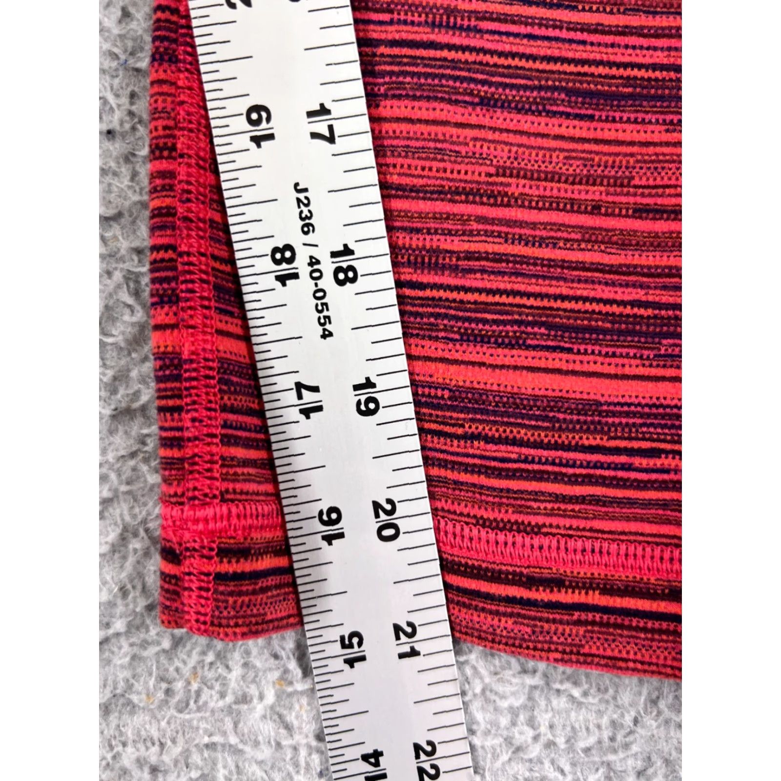 Lululemon Lululemon Wunder Under Pants Womens 4 Pink Stripe 21" Yoga Cropped High Rise Leggings with Pockets Cyber Boom Juice Alarming | Activewear Size 27" / US 4 / IT 40 - 6 Thumbnail