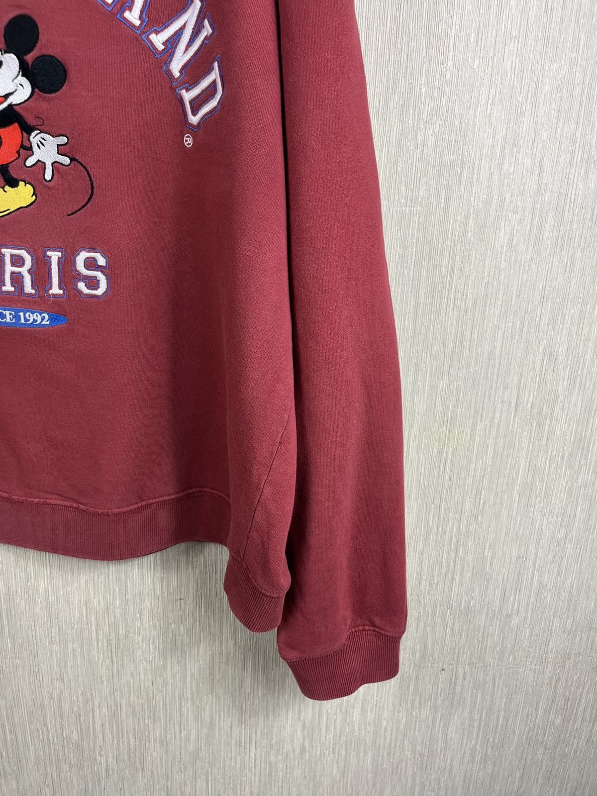 Disney × Vintage Vintage 90s Disneyland Paris distressed sweatshirt cropped Size US L / EU 52-54 / 3 - 6 Thumbnail