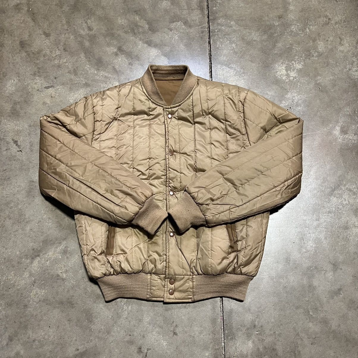 Eddie Bauer Vintage 90s Quilted Puffer Jacket Bomber Reversible Eddie Size US L / EU 52-54 / 3 - 3 Thumbnail