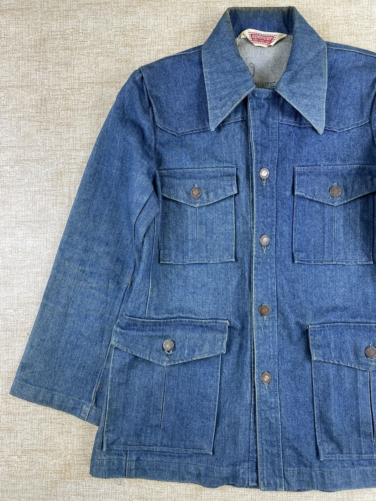 Vintage Vintage 70s/80s Spencer New York USA Denim Jacket Size US S / EU 44-46 / 1 - 2 Thumbnail