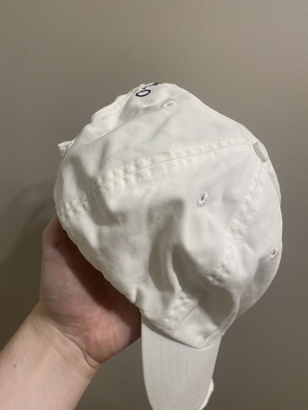 Ralph Lauren × Vintage Vintage trashed distreesed Ralph lauren Small pony cap Size ONE SIZE - 5 Thumbnail