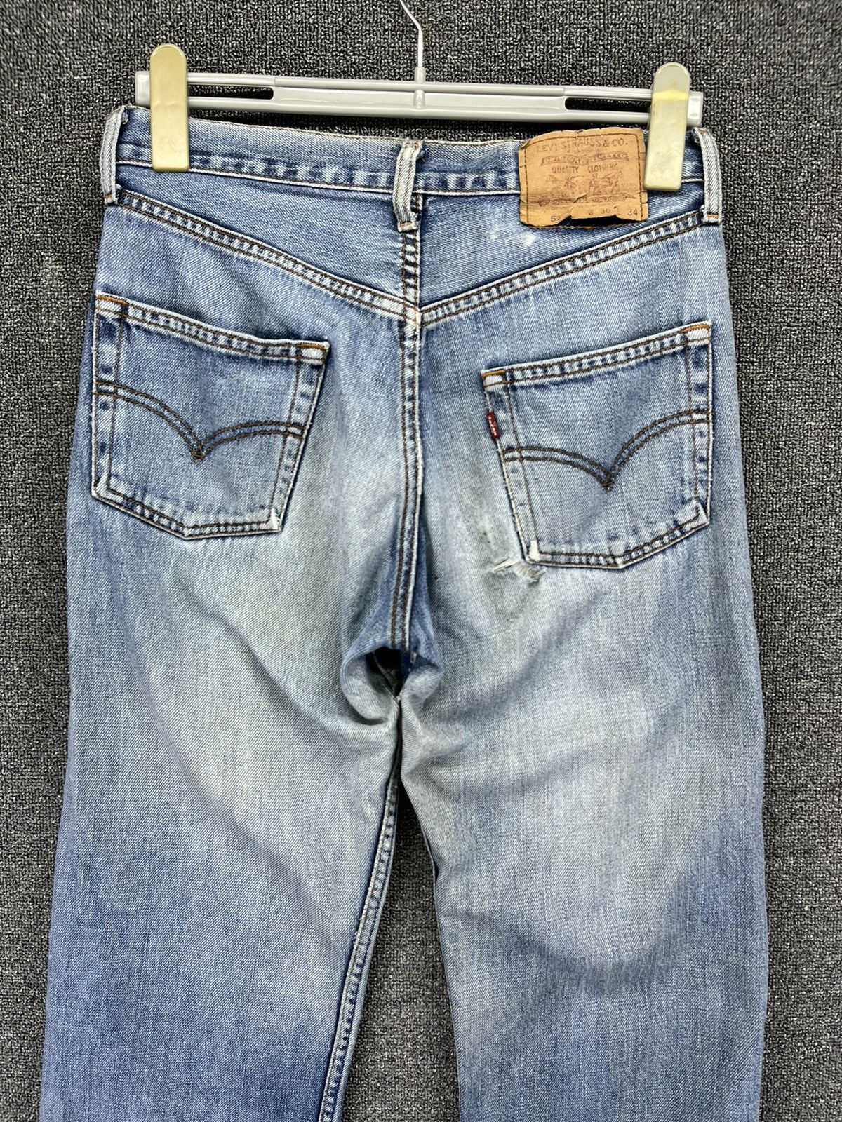Levi's Vintage 90s Levi's Rare Trashed Punk Jeans Denim Pants Size US 30 / EU 46 - 5 Thumbnail
