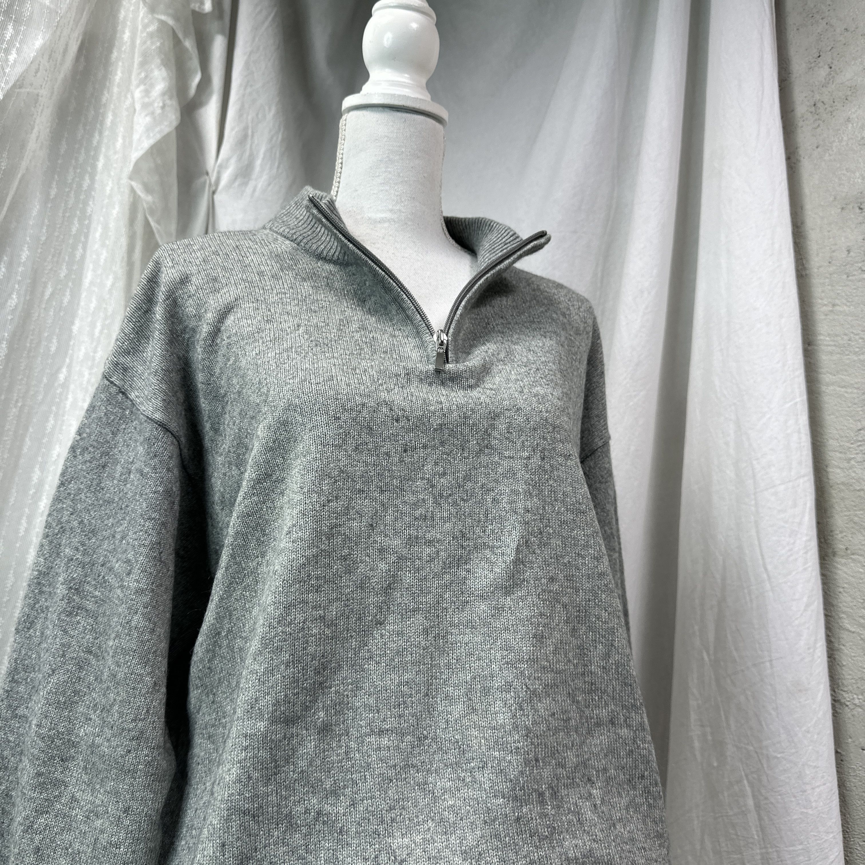 Vintage Vintage Cottage Silk Cashmere 1/4 Zip Sweater Y2K Size US XL / EU 56 / 4 - 6 Thumbnail