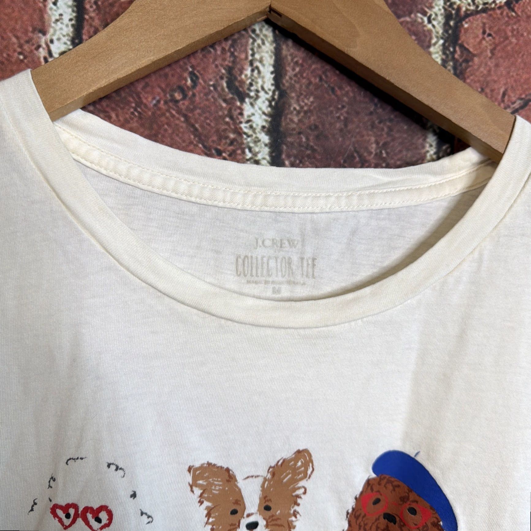 J.Crew J. Crew Shirt Women M "Dogs with Hats" Collector T Shirt LS Bulldog Bichon Multicolor Crew Neck 100% Cotton Graphic Size M / US 6-8 / IT 42-44 - 2 Thumbnail