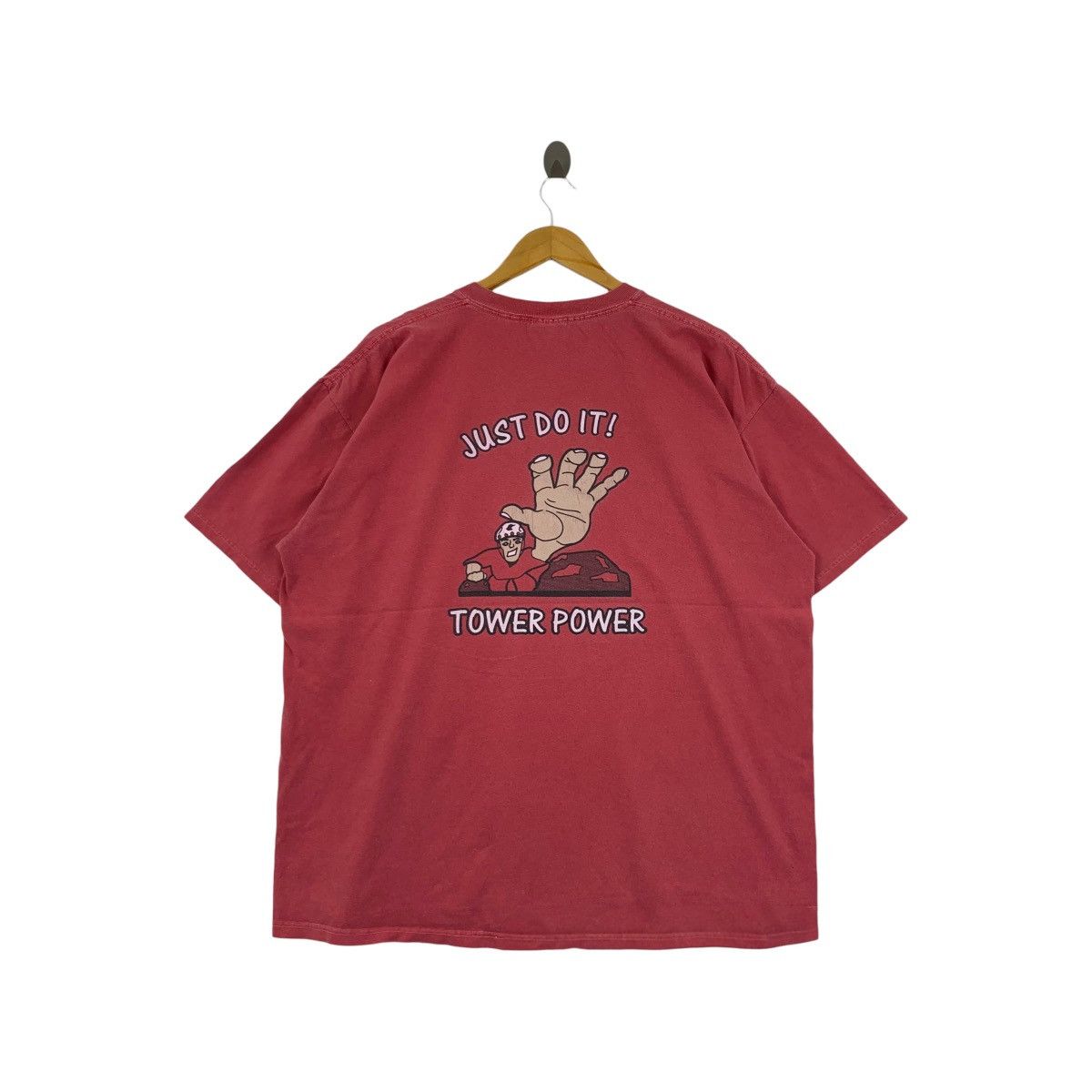 Anvil Vintage TOWER POWER GAME Just Do It Many Point Tee Shirt Size US XL / EU 56 / 4 - 4 Thumbnail