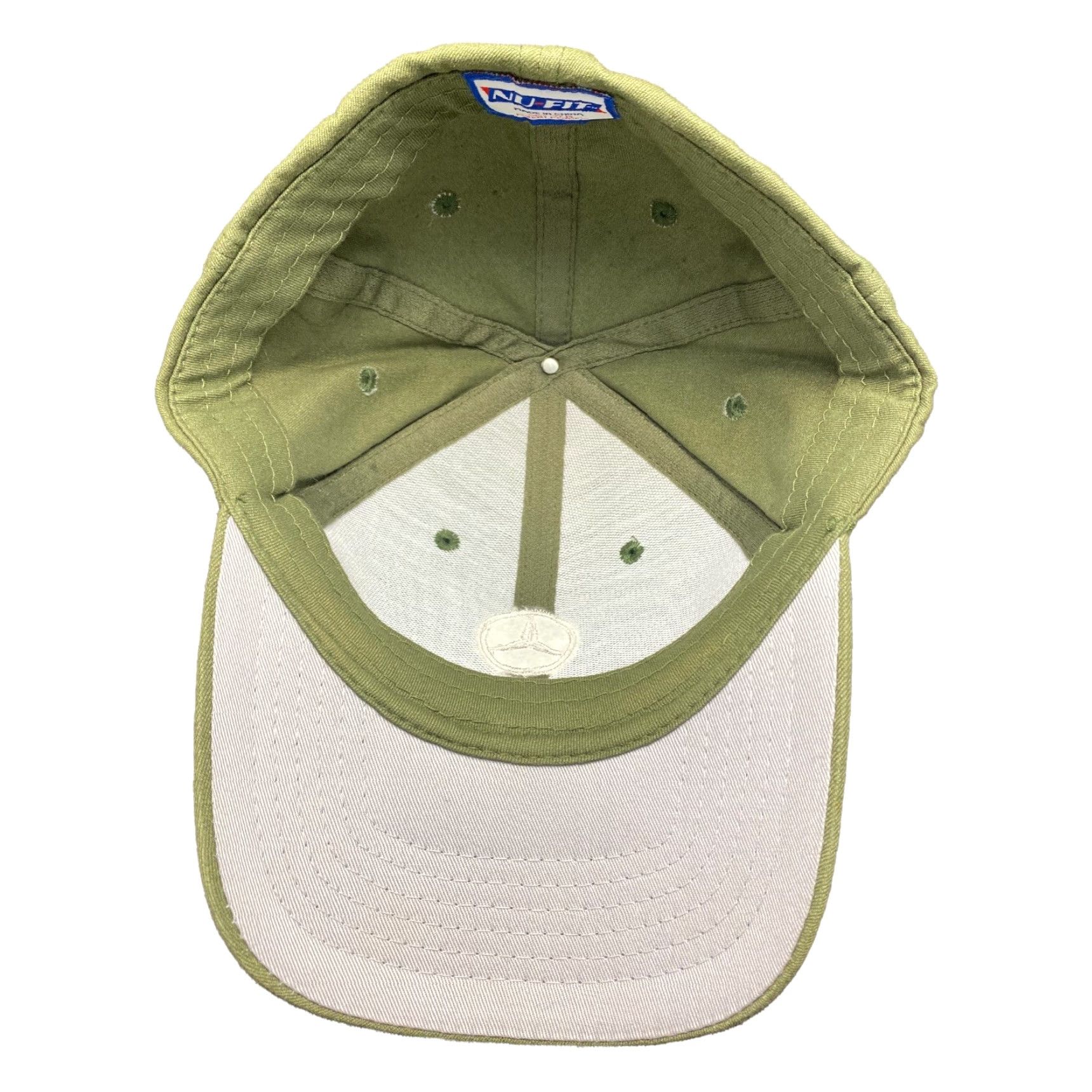 Mercedes-Benz MERCEDES-BENZ Golf Hat S/M Olive Green Silver Embroidered Lightweight Breathable Army Metal Mens Size ONE SIZE - 3 Thumbnail