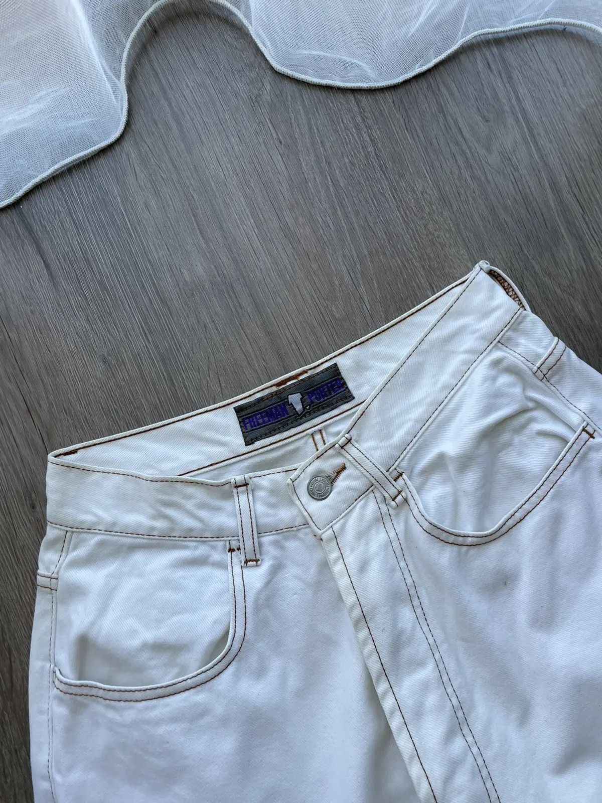 Japanese Brand × Vintage Vintage Rap White Preeman T Purter Pants Size US 30 / EU 46 - 10 Thumbnail