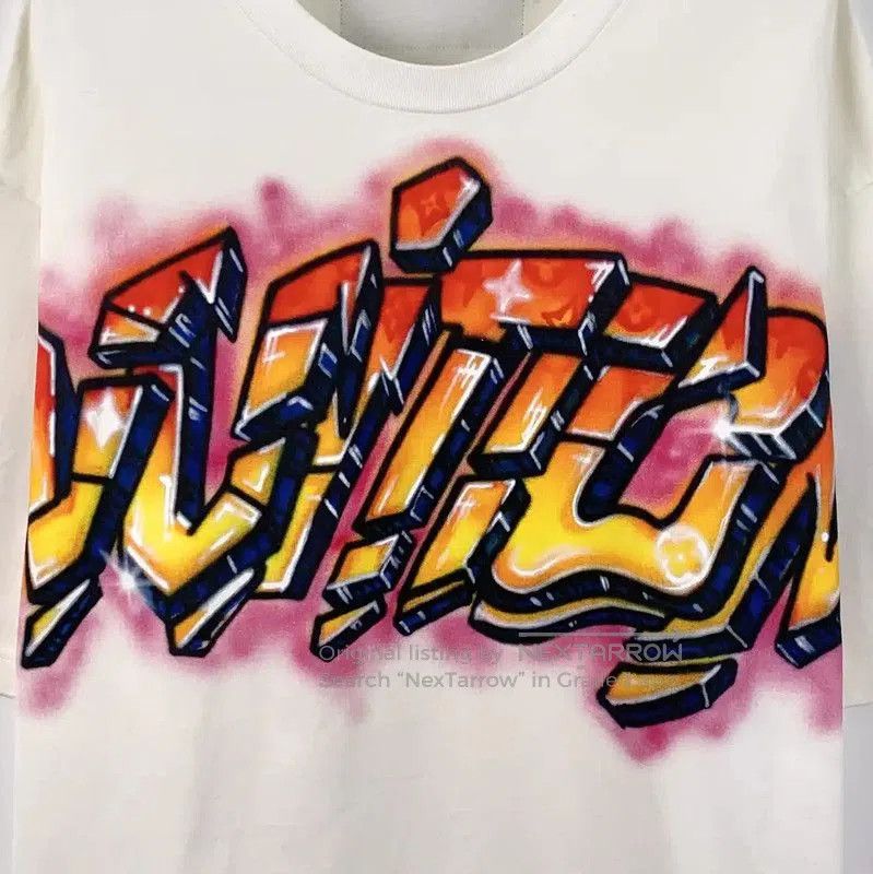 Louis Vuitton Louis Vuitton Graffiti Print Cotton T. Size XXL / US 16-18 / IT 52-54 - 4 Thumbnail