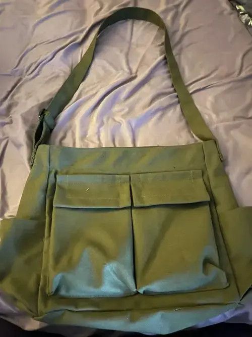 Other Solid Large Capacity Casual Canvas Shoulder Bags Size ONE SIZE - 2 Thumbnail
