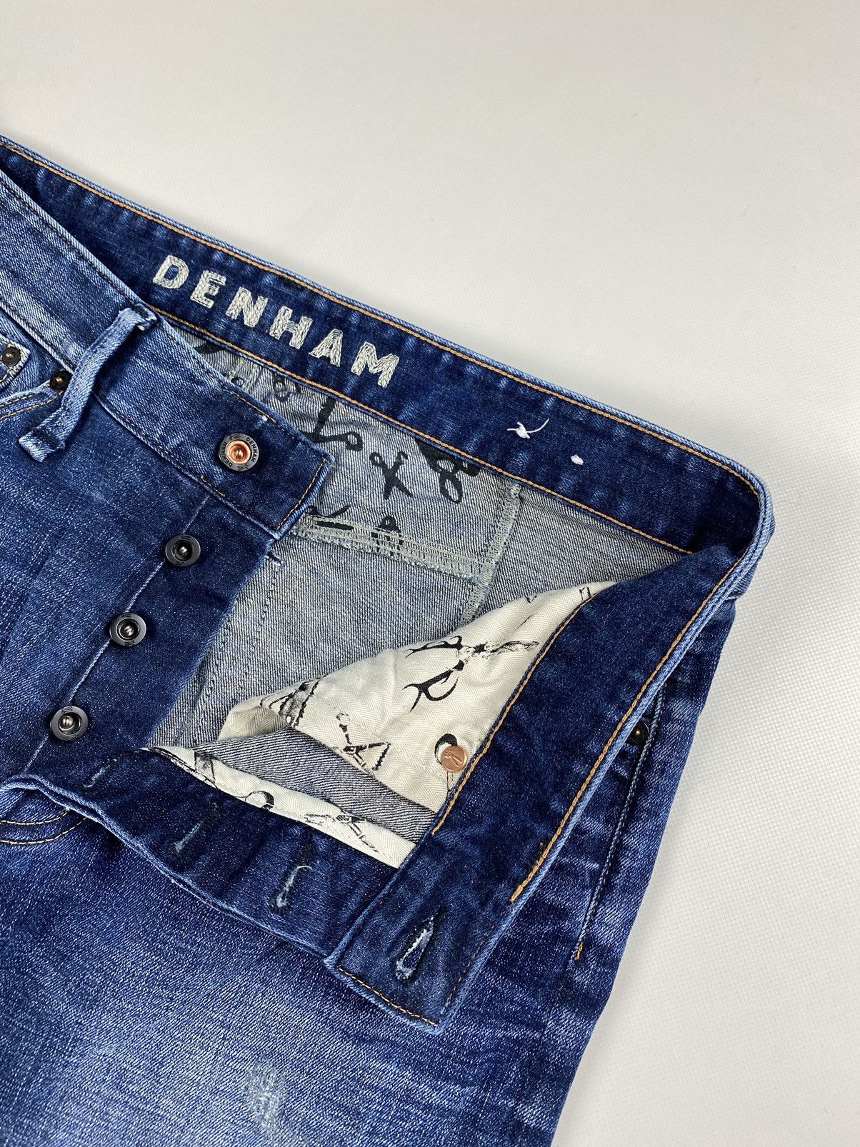 DENHAM × Japanese Brand Denham Crop Low Crotch men’s jeans size 32 Size US 32 / EU 48 - 15 Thumbnail