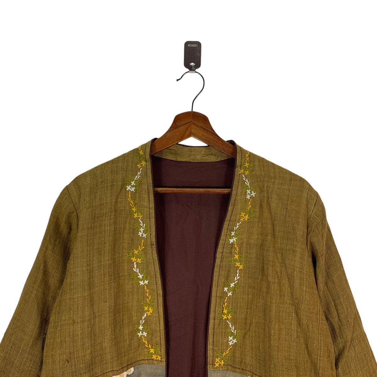 Japanese Brand × Vintage VINTAGE JAPANESE STYLE BORO HEMP LINEN JACKET Size US M / EU 48-50 / 2 - 4 Thumbnail