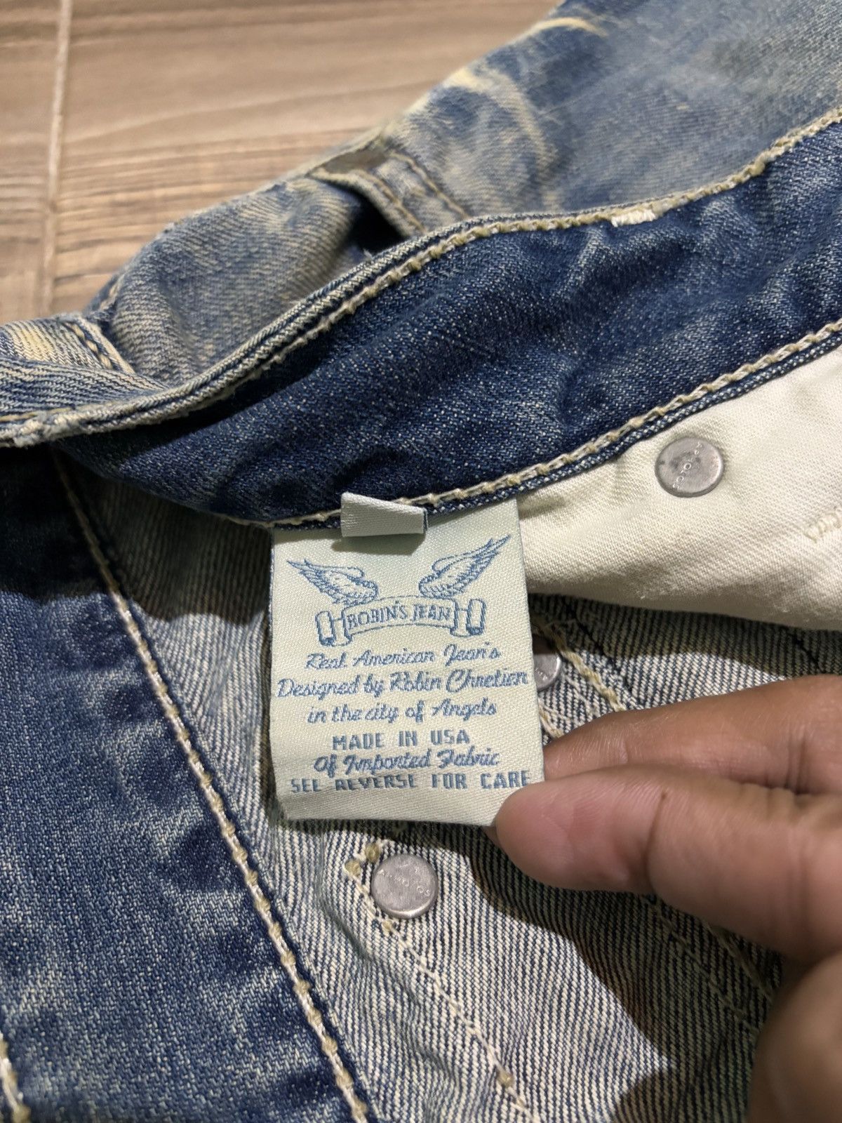 Robins Jeans ROBINS JEAN SKULL PUNK STUDDED ROCK AND ROLL JEANS SIZE 29 Size US 29 - 14 Thumbnail