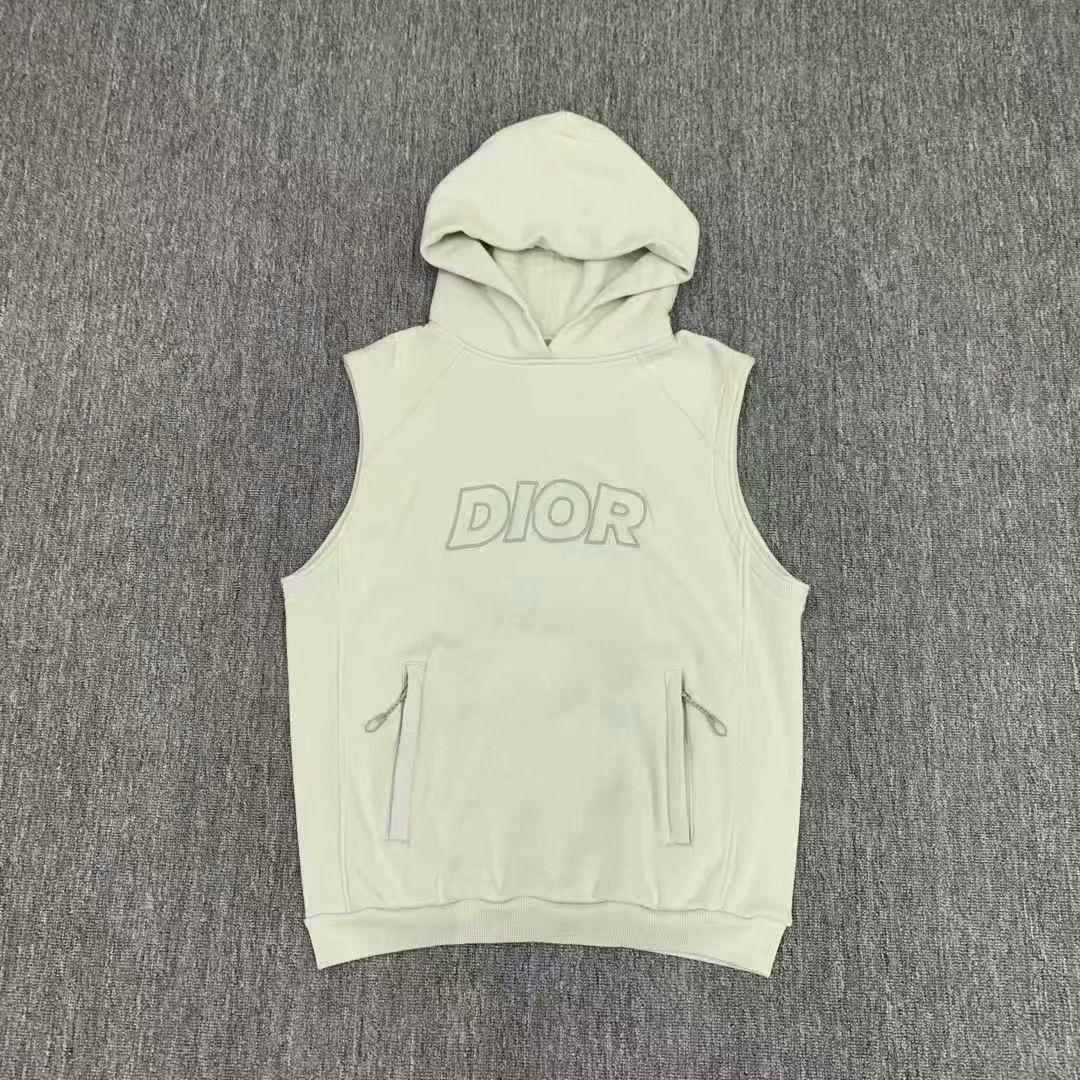 Dior dior mint green sleeveless hoodie Size US L / EU 52-54 / 3 - 1 Thumbnail