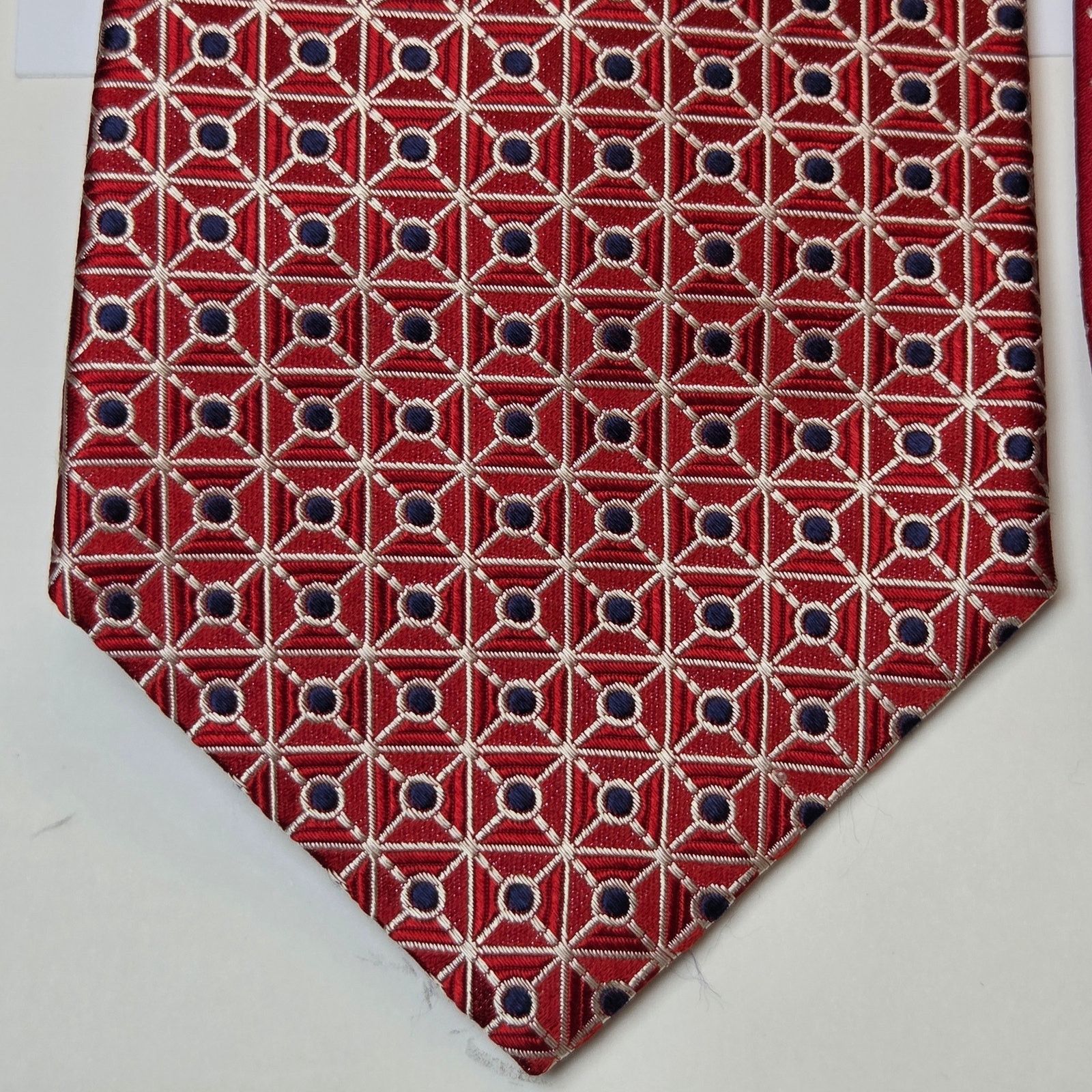 Tommy Hilfiger Tommy Hilfiger Red Silk Tie Lot 4 USA Wide 3.75" Contrast Size ONE SIZE - 3 Thumbnail