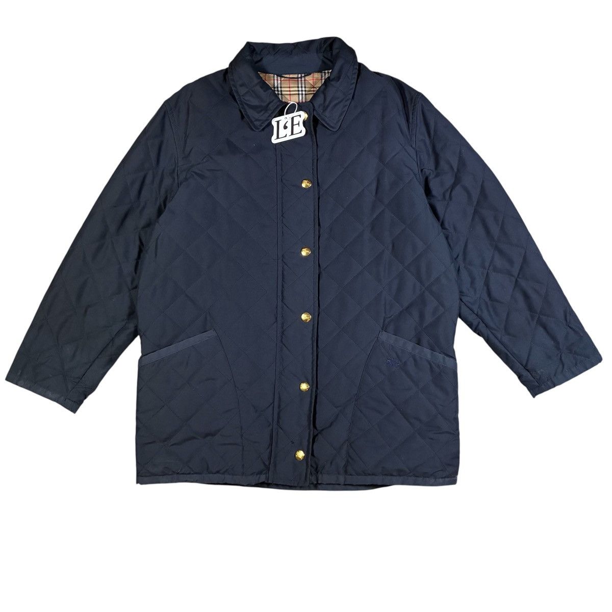 Burberry Burberrys 90s Vintage Quilted Jacket Waterproof Black Size M Size M / US 6-8 / IT 42-44 - 1 Thumbnail