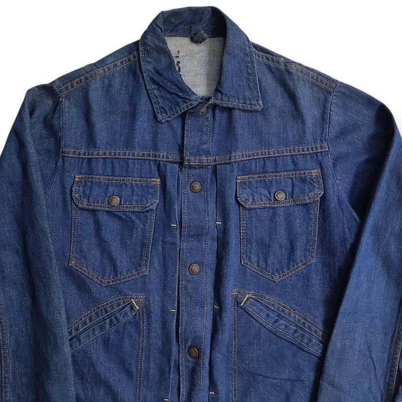 JCPenney Vintage 70s 80s Selvedge Western Denim Snap Button Size US S / EU 44-46 / 1 - 4 Thumbnail
