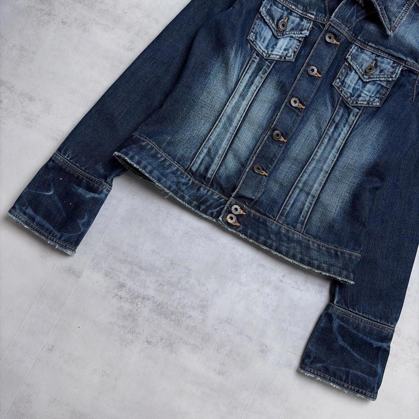 Guess Y2K Dark Wash Guess Premium Denim Trucker Jacket Size M / US 6-8 / IT 42-44 - 3 Thumbnail