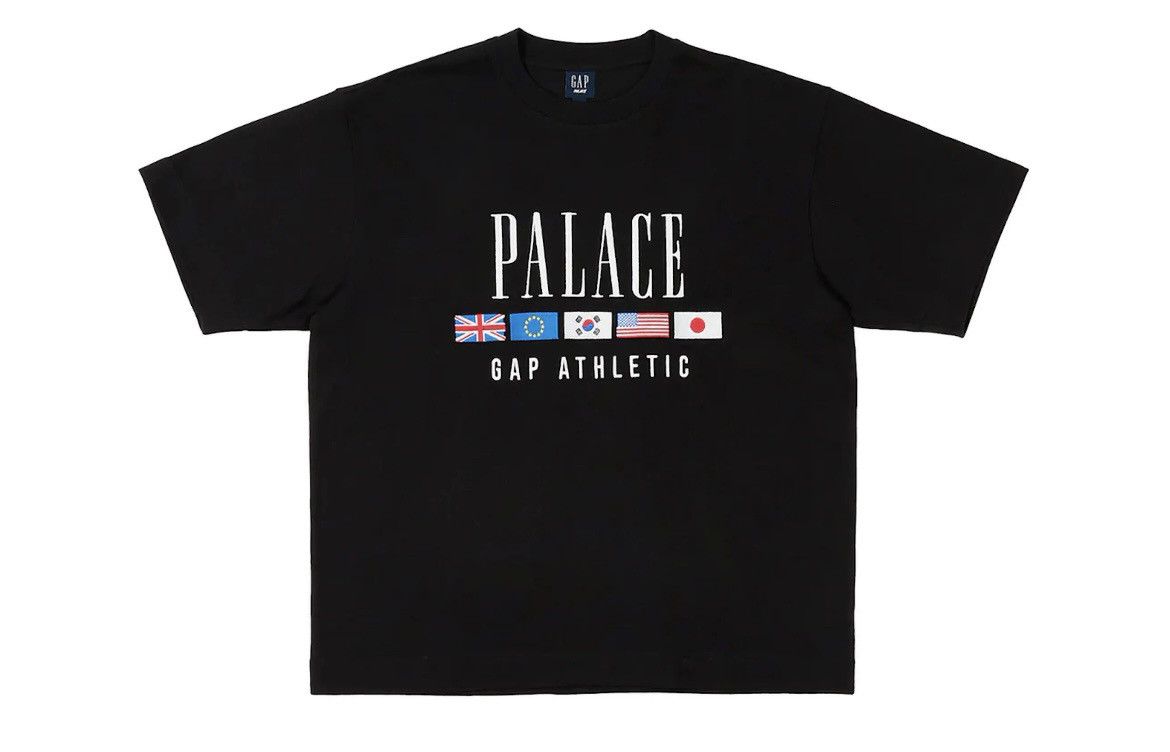 image of Palace X Gap Heavy Jersey Tee in Black, Men's (Size XL)