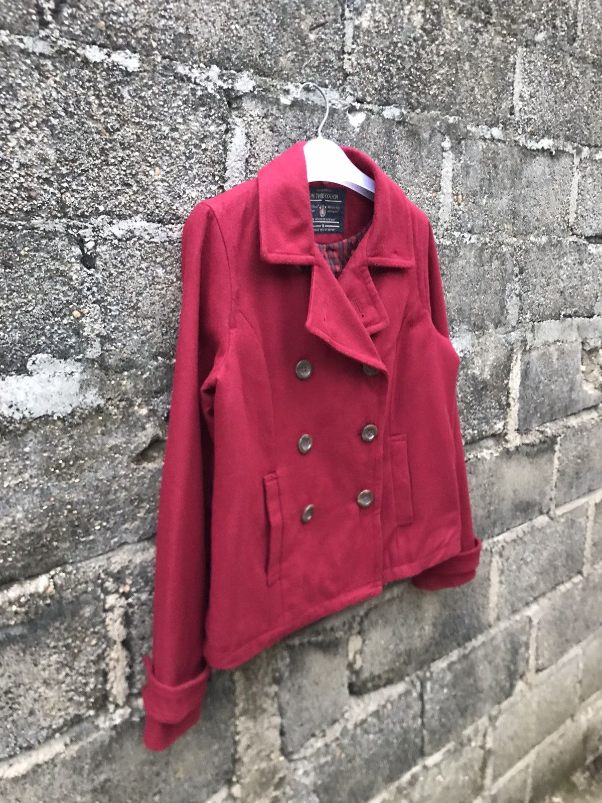 Japanese Brand ⚡️Vintage On The Couch Double Breast Cropped Jacket Size M / US 6-8 / IT 42-44 - 2 Thumbnail