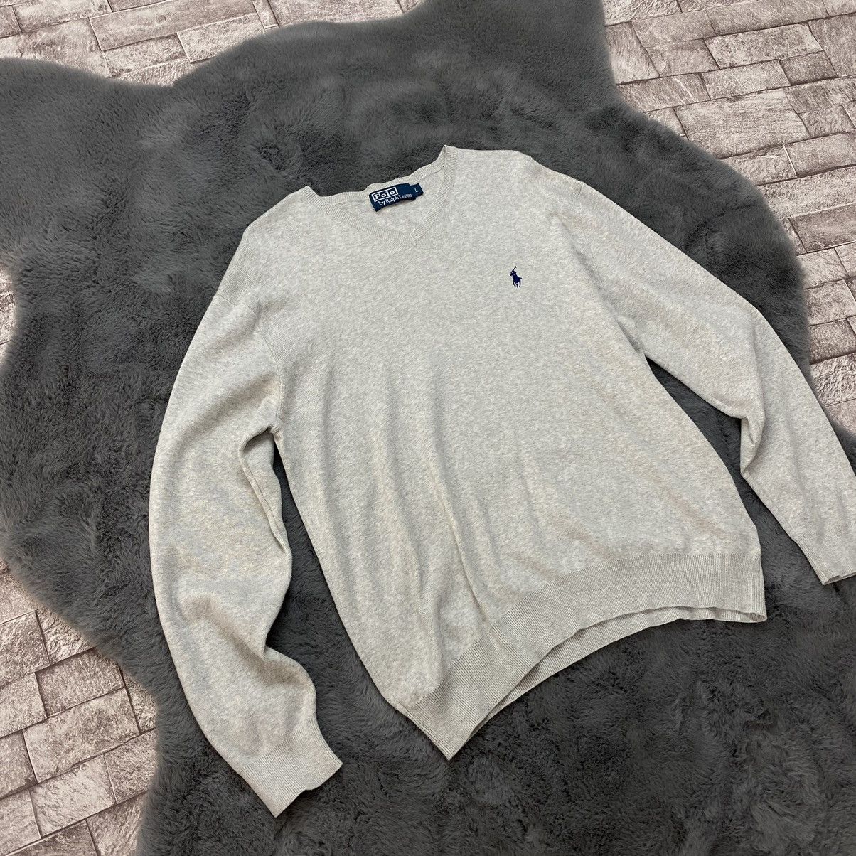 Polo Ralph Lauren × Vintage Polo Ralph Lauren V neck knitwear L Rare Vintage Size US L / EU 52-54 / 3 - 3 Thumbnail