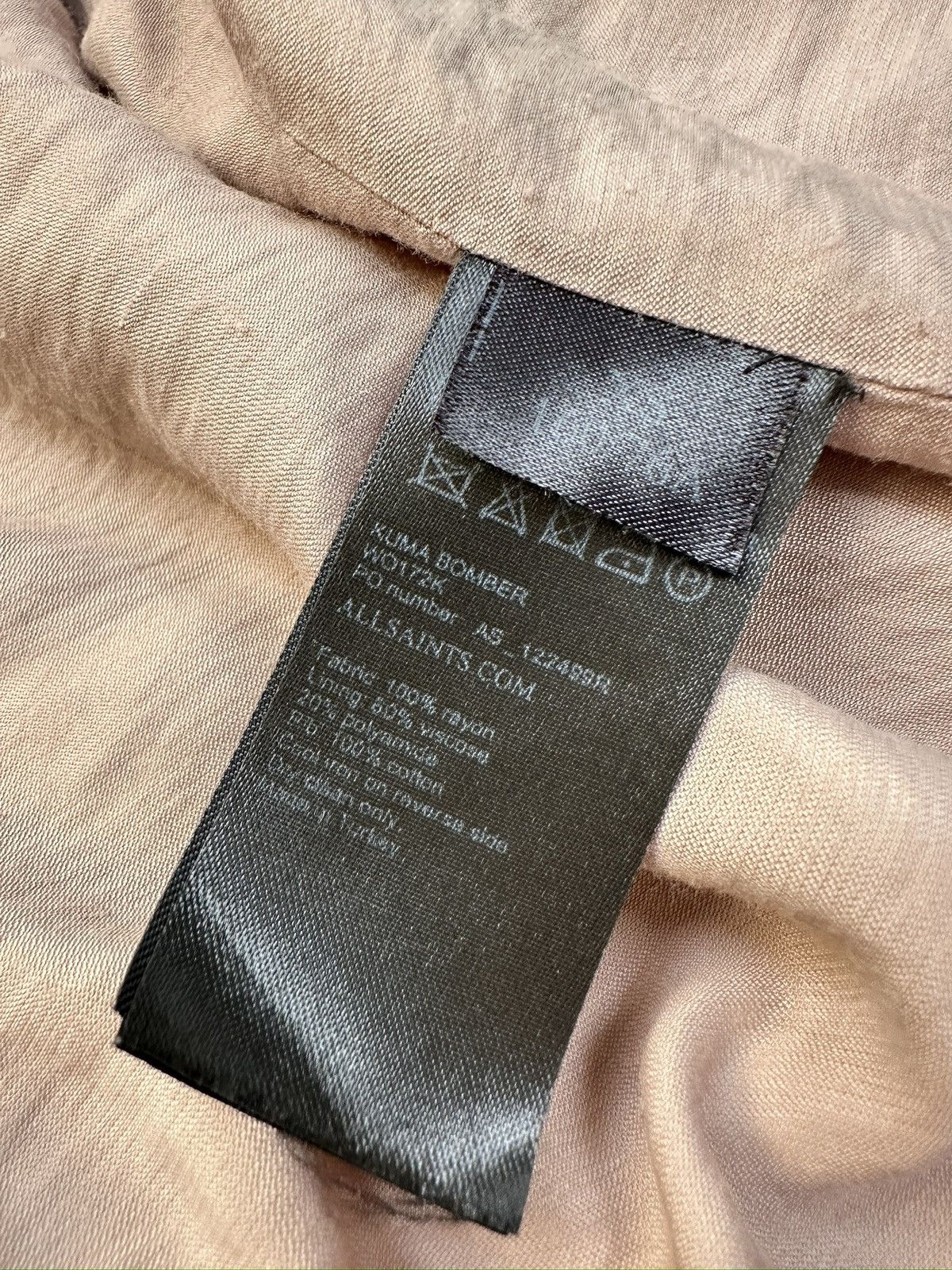 Allsaints ALLSAINTS MA-1 Kuma Bomber Jacket 100% Rayon Size XS / US 0-2 / IT 36-38 - 17 Thumbnail