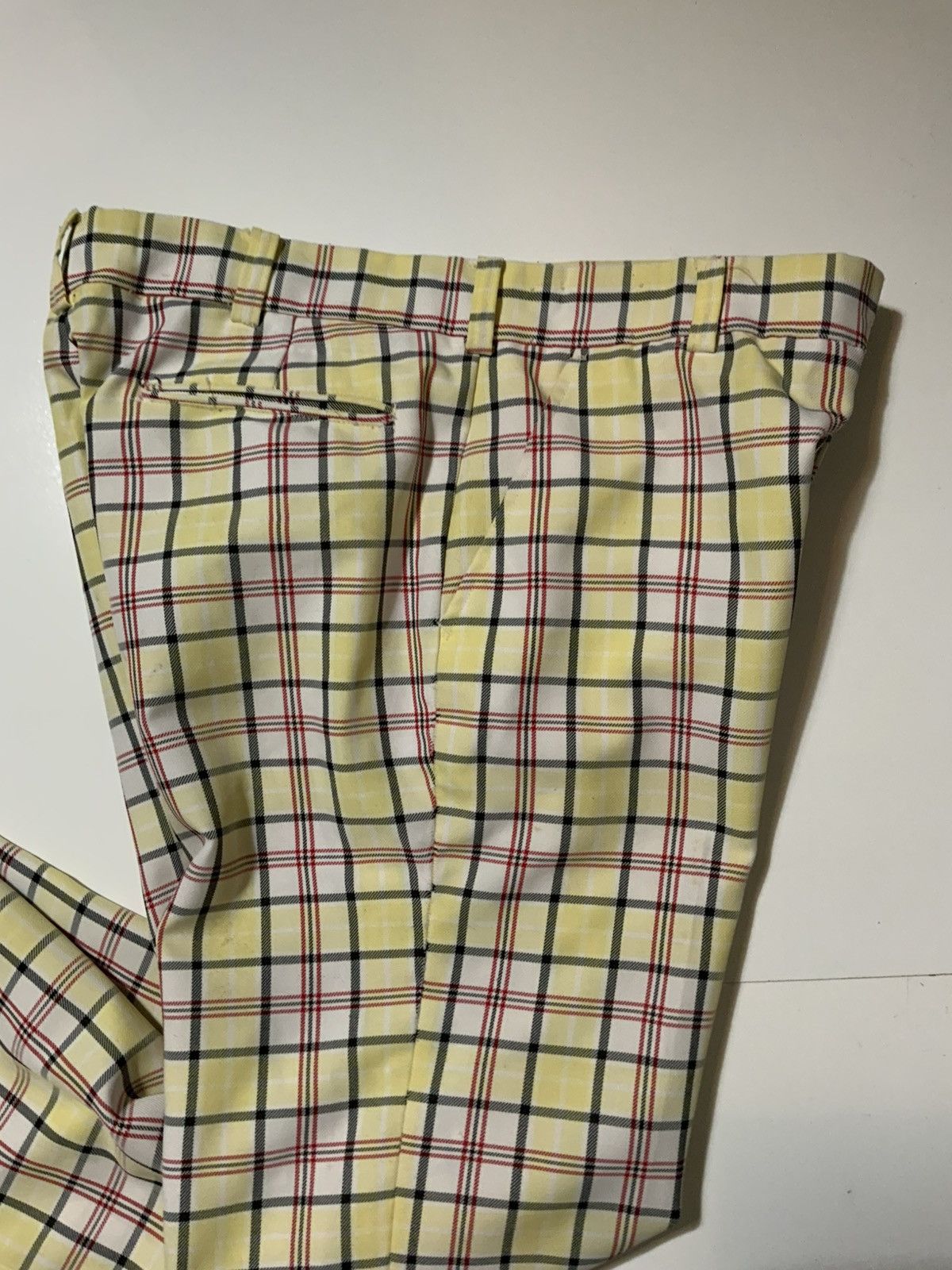 Vintage Vintage 60s 70s Media Plaid Cuffed Disco Mod Wide Leg Pants Size US 38 / EU 54 - 8 Thumbnail