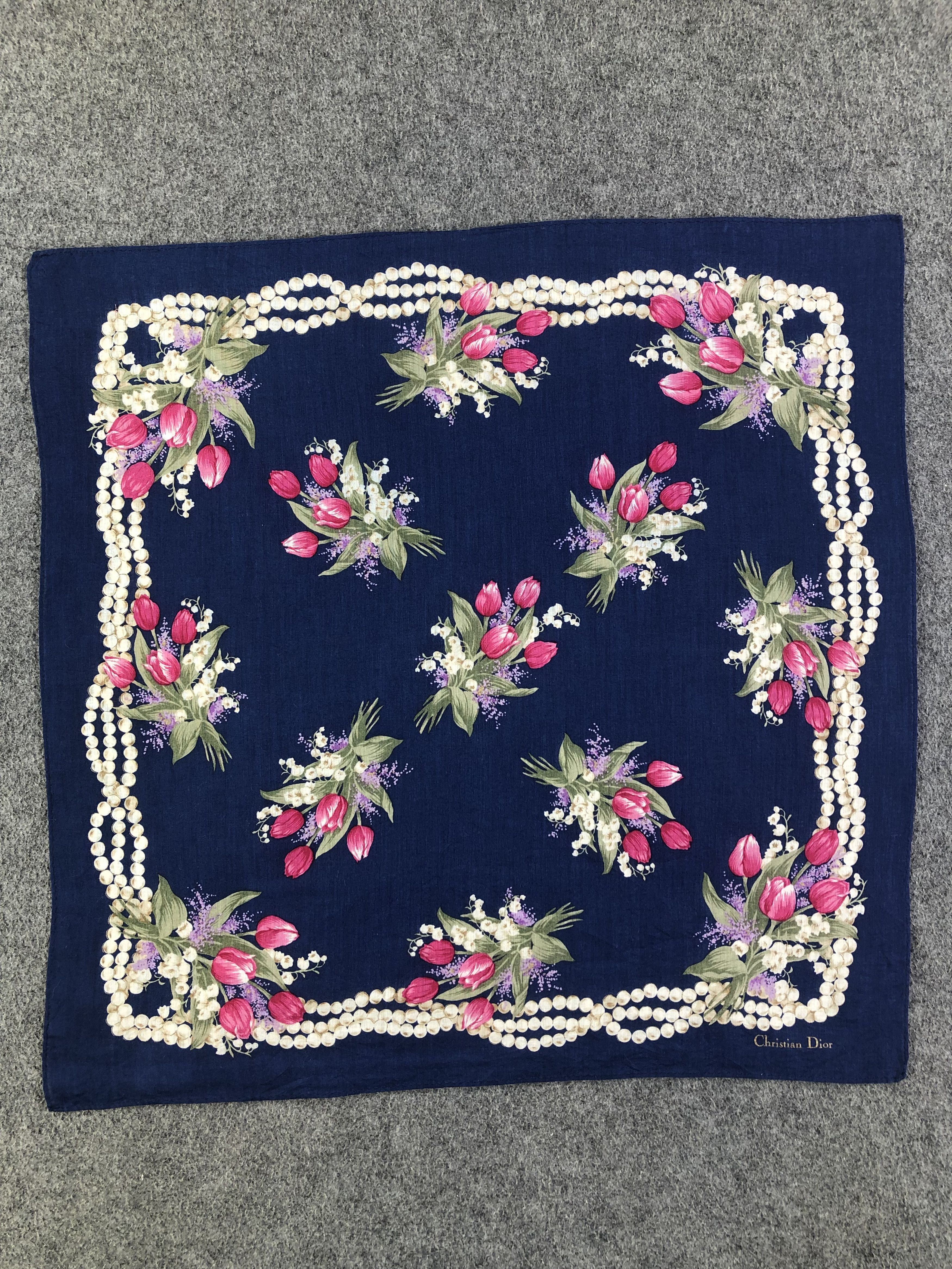Vintage Christian Dior Handkerchief / Bandana / Neckerchief Size ONE SIZE - 3 Thumbnail