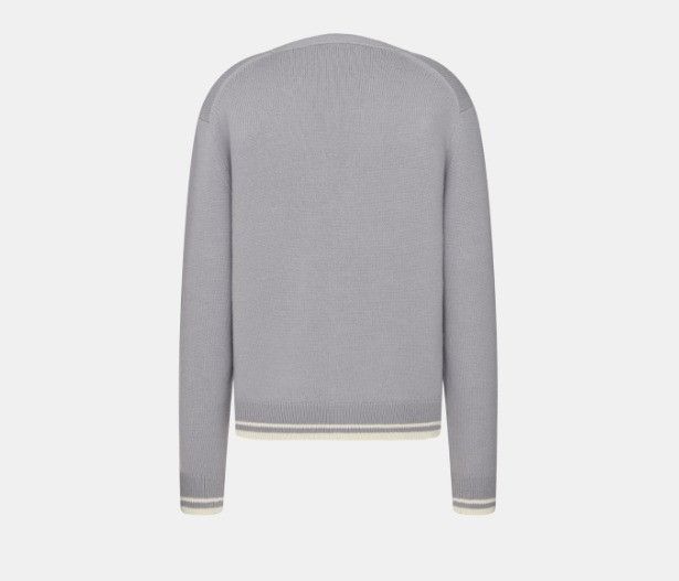 Dior o1w1db11025 443M204 Tag Cardigan in Grey Size US S / EU 44-46 / 1 - 2 Thumbnail