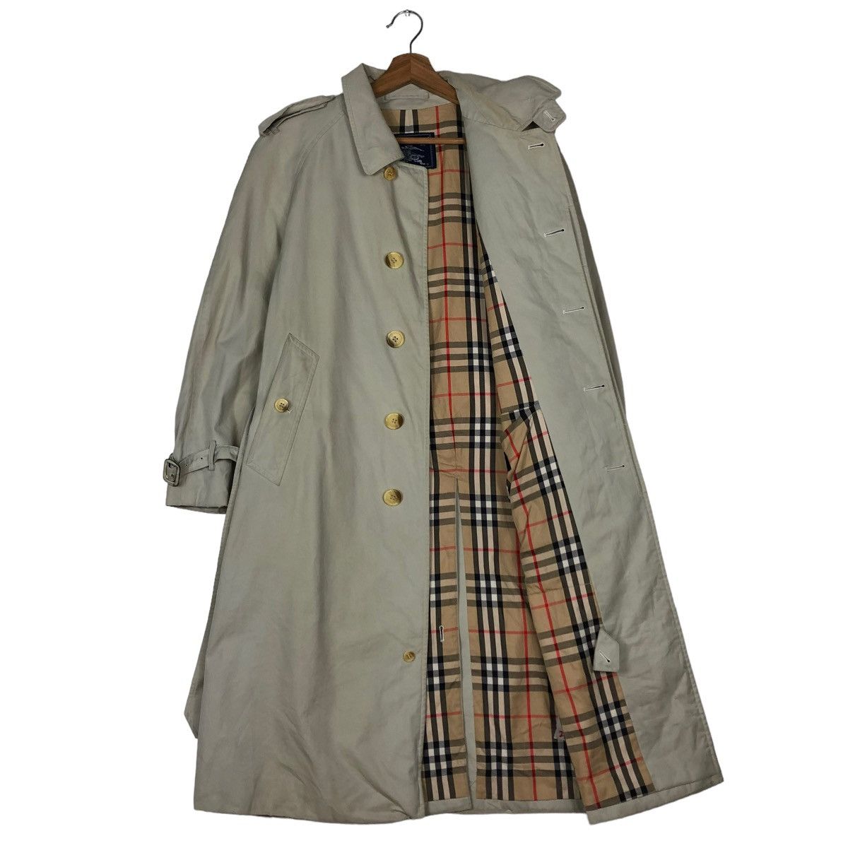 Burberry 🔥Vintage Trench Coats Burberrys Nova Check Lining Size US M / EU 48-50 / 2 - 1 Thumbnail