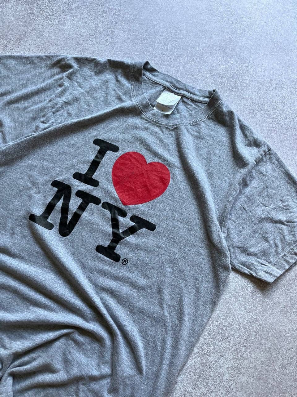 Vintage I ♥️ NY Raf Simons Style Boxy T-shirt Y2K L