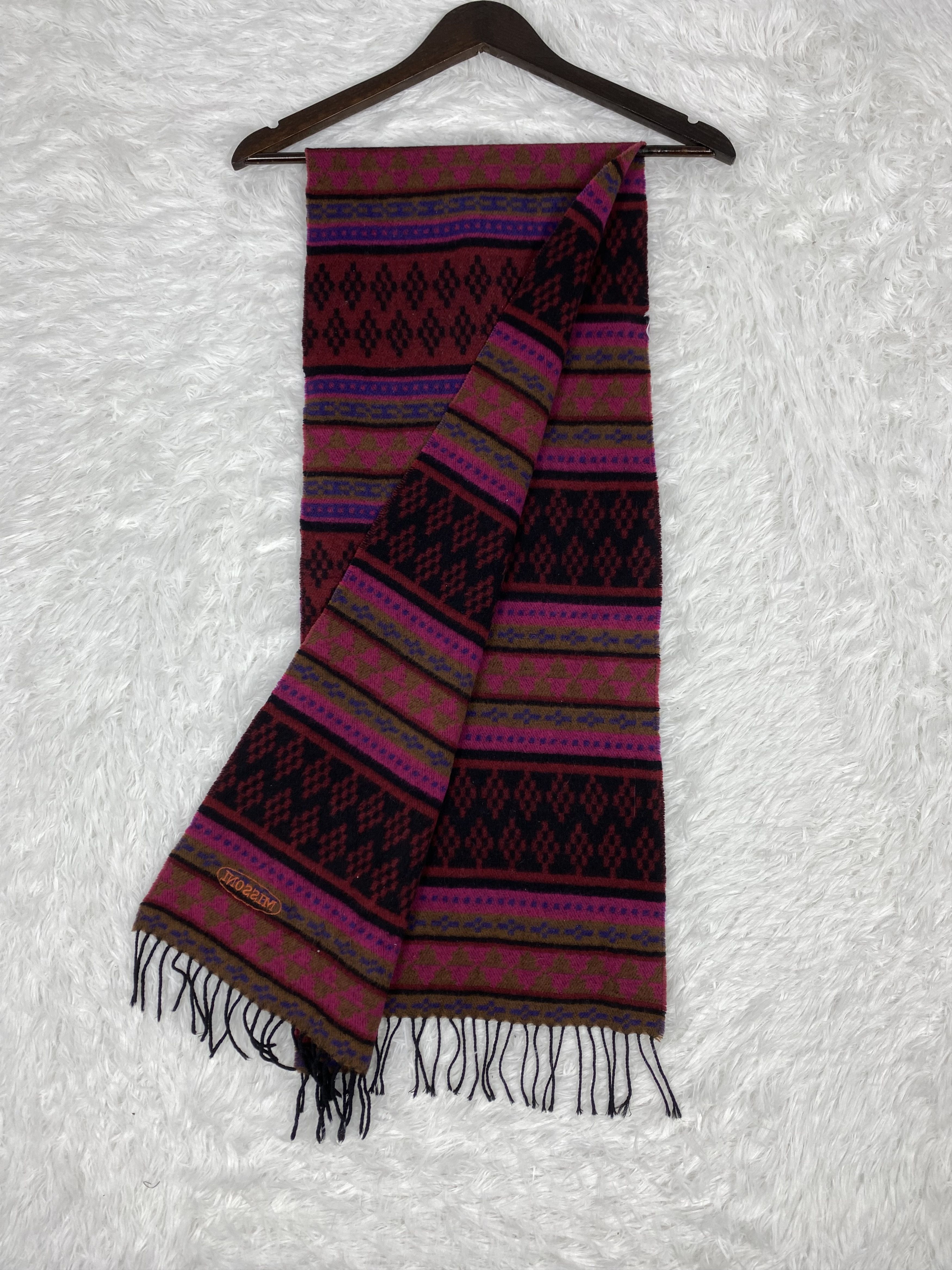 Missoni Vintage Missoni Scarf / Muffler Neckwear PM0136 Size ONE SIZE - 6 Thumbnail