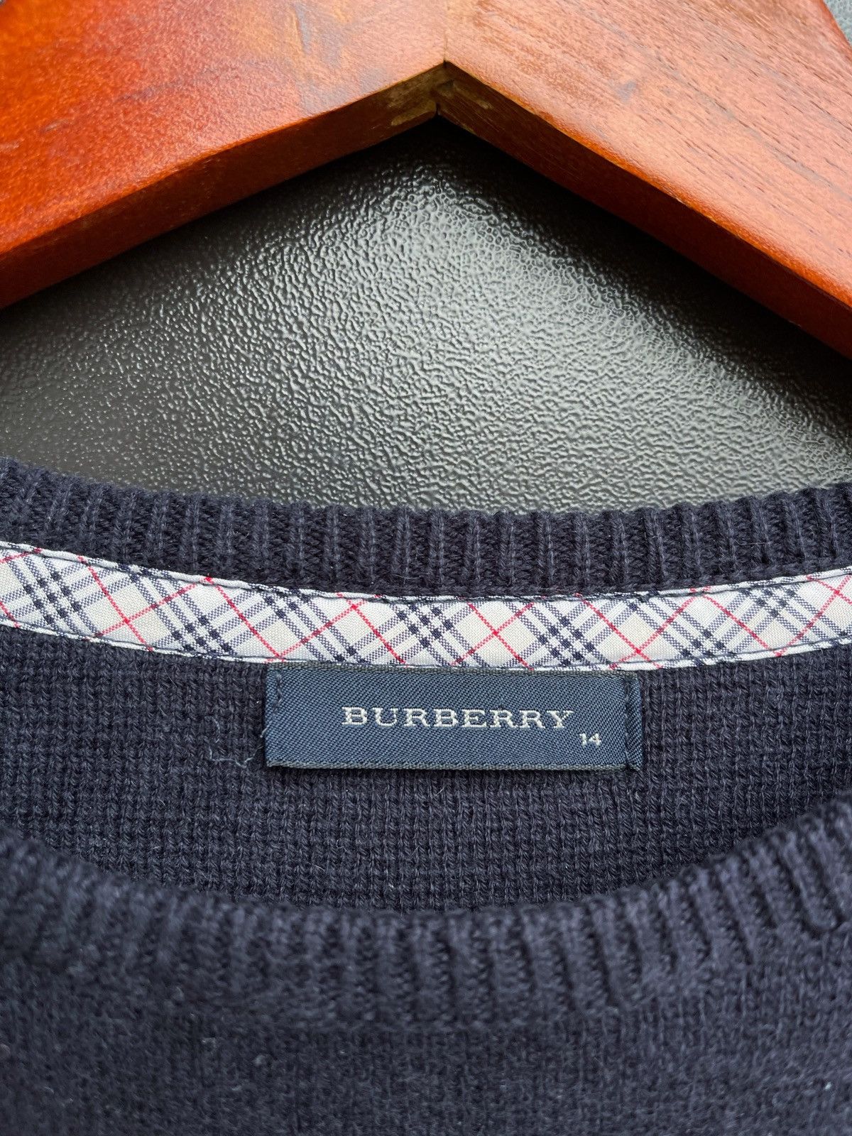 Burberry × Vintage Burberry C.W.F. Authentic Knitting Sweater Crop Top sz 14 Size S / US 4 / IT 40 - 3 Thumbnail