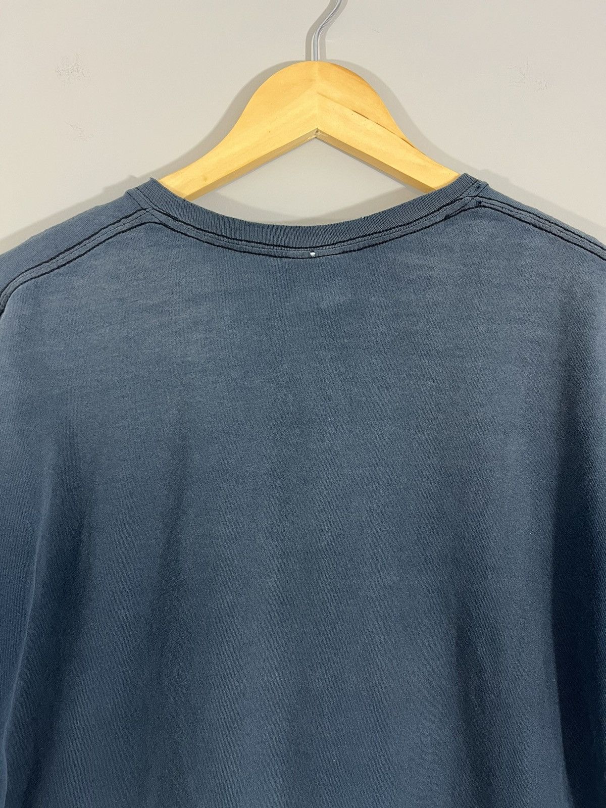 Other Thrashed Sun Faded Distressed Navy Tee Size US L / EU 52-54 / 3 - 10 Thumbnail
