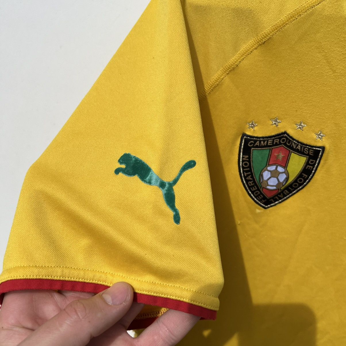Puma Puma Cameroon 2004 2006 soccer jersey vintage Size US L / EU 52-54 / 3 - 4 Thumbnail