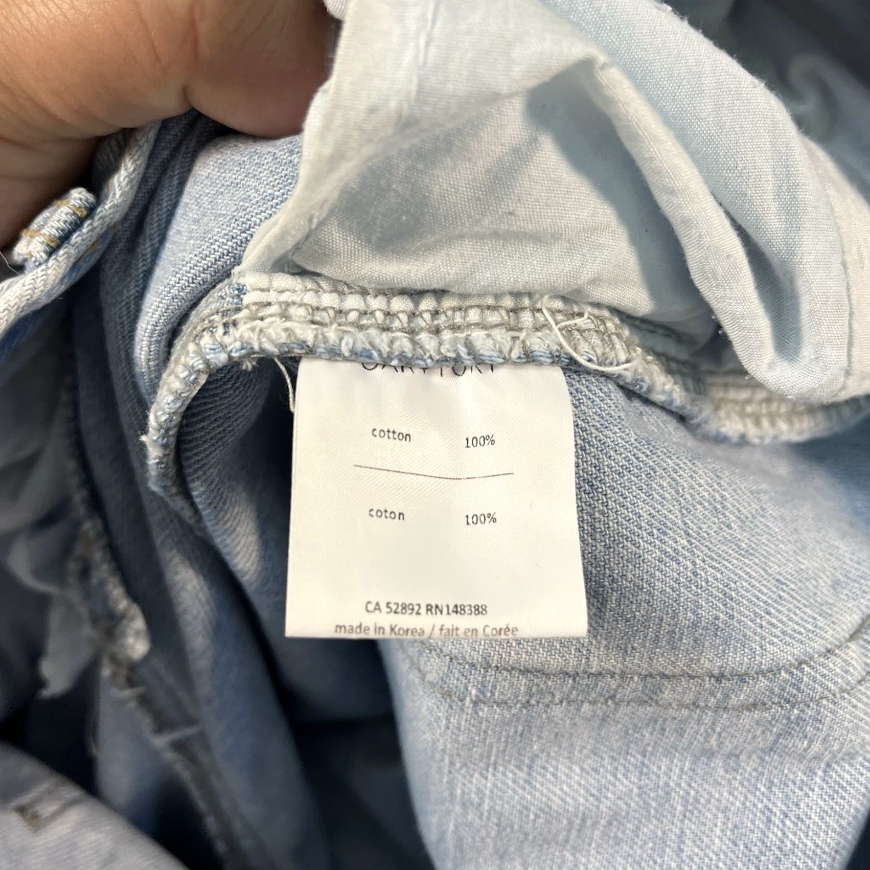 Oak + Fort Oak + Fort High Rise Wide Leg Baggy Jeans Womens 30x28 Blue Size 30" / US 8 / IT 44 - 6 Thumbnail