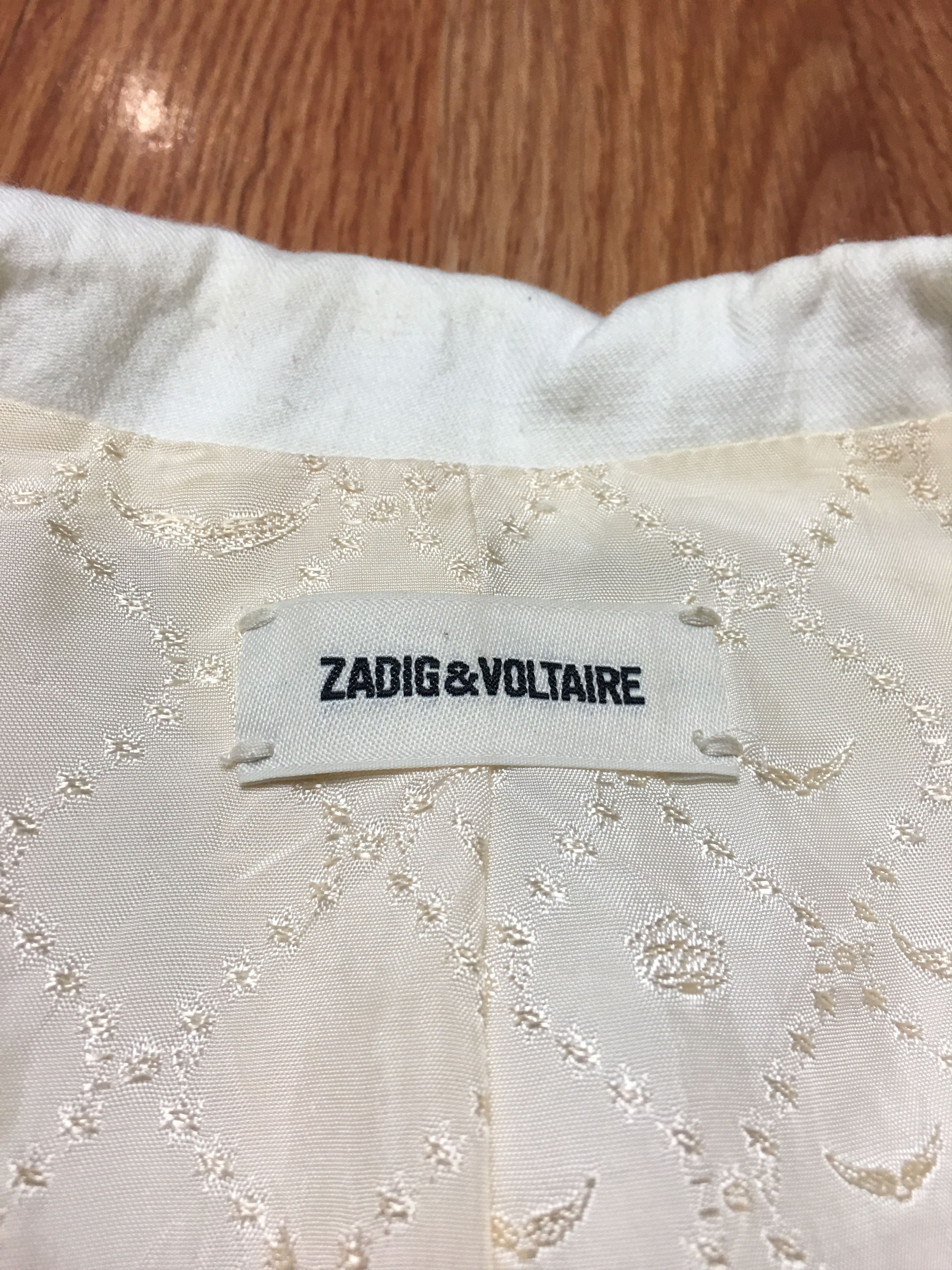 Zadig & Voltaire Zadig & Voltaire Volly Feange Cotton Linen Jacket Size EU 36 Size XS / US 0-2 / IT 36-38 - 10 Thumbnail
