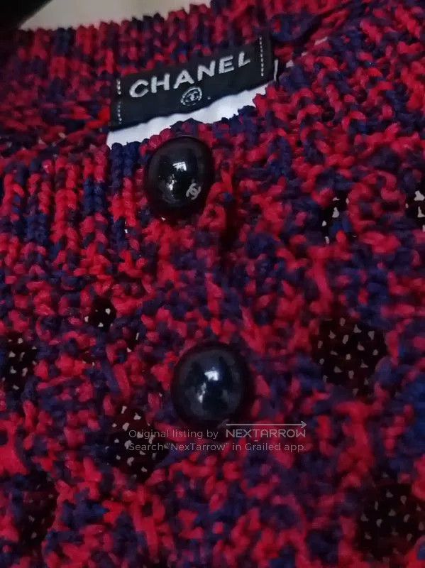 Chanel Chanel Multicolor Cotton Crew Neck Sweater . Size S / US 4 / IT 40 - 9 Thumbnail