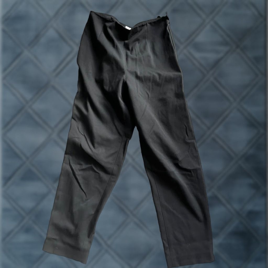 Talbots Talbots Pants Womens Size 8 Straight Leg Black Career Side Zip Stretch Regular Inseam 30 in | Dress Pants Womens Talbots Black Stretch Size 34" / US 12 / IT 48 - 1 Thumbnail