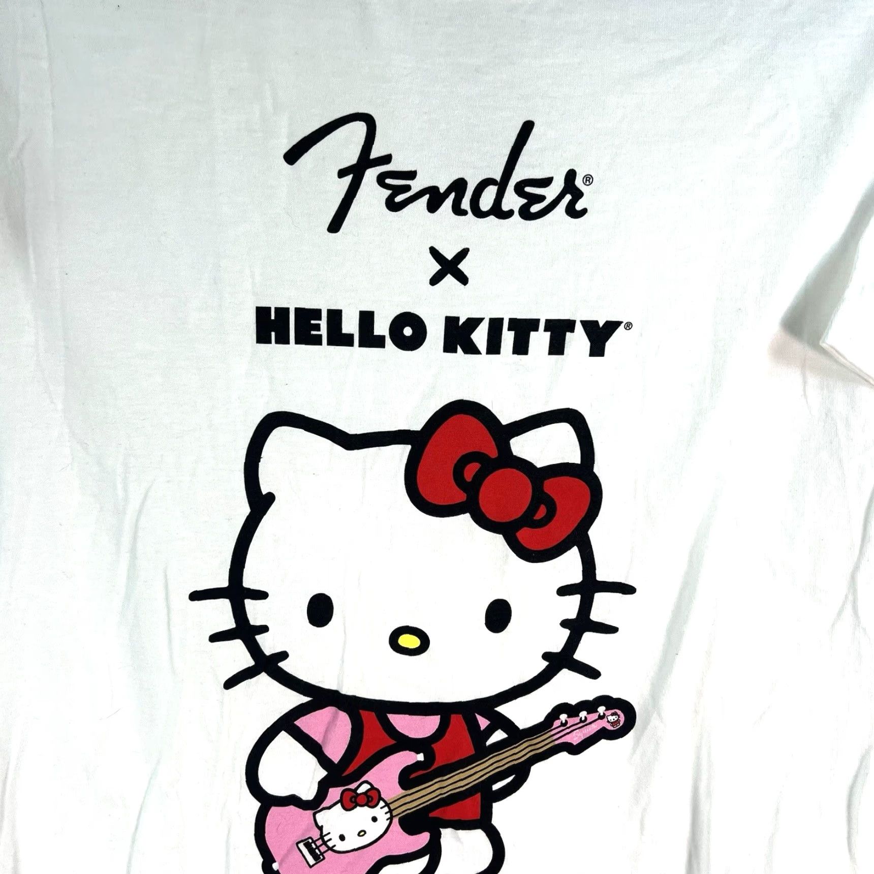 Fender Fender Hello Kitty Limited Edition White SZ S Shirt Unisex Adults Graphic Print Size US S / EU 44-46 / 1 - 3 Thumbnail