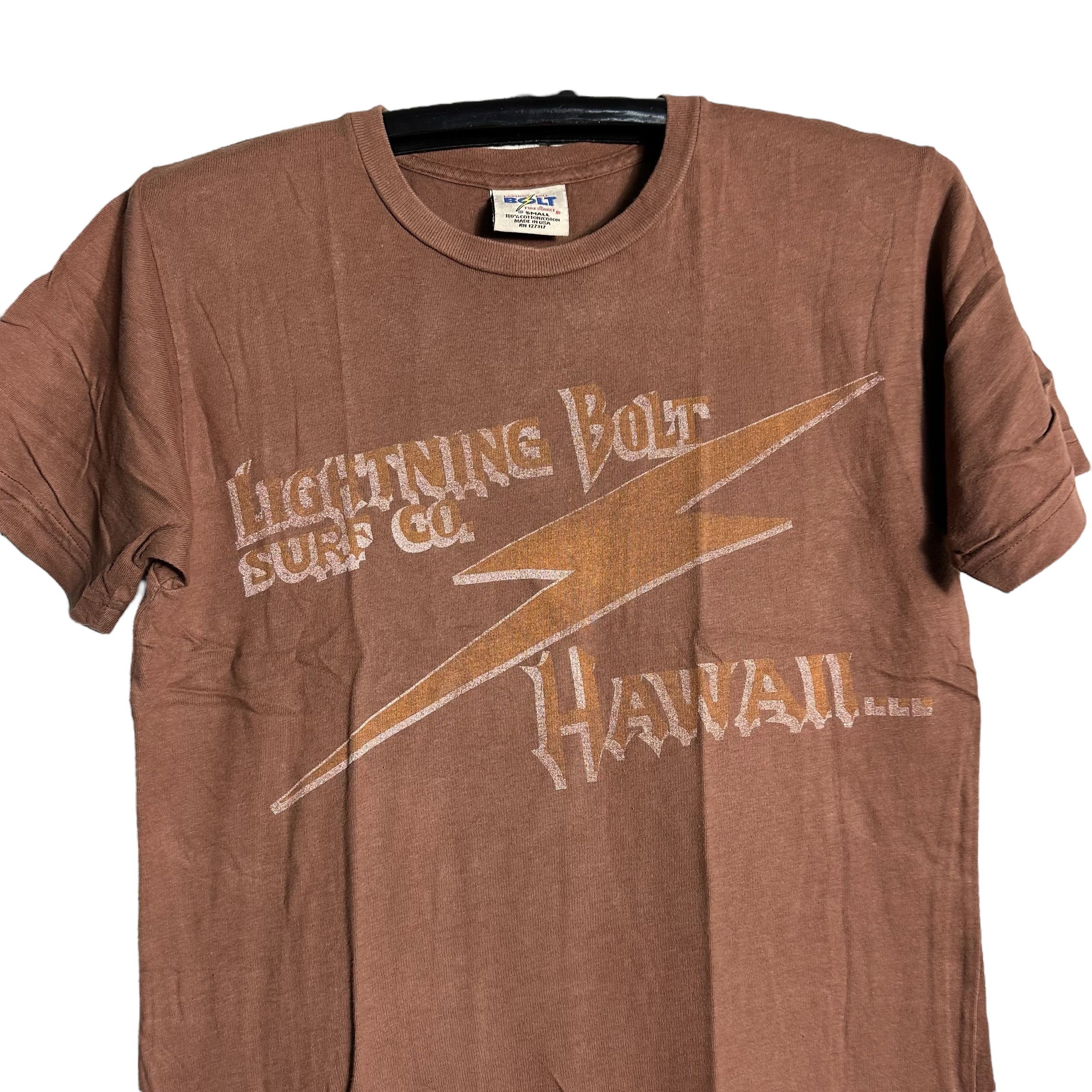 Lightning Bolt × Vintage 🔥RARE🔥Vintage Lightning Bolt Spell Out T-shirt Made in USA Size US L / EU 52-54 / 3 - 2 Thumbnail
