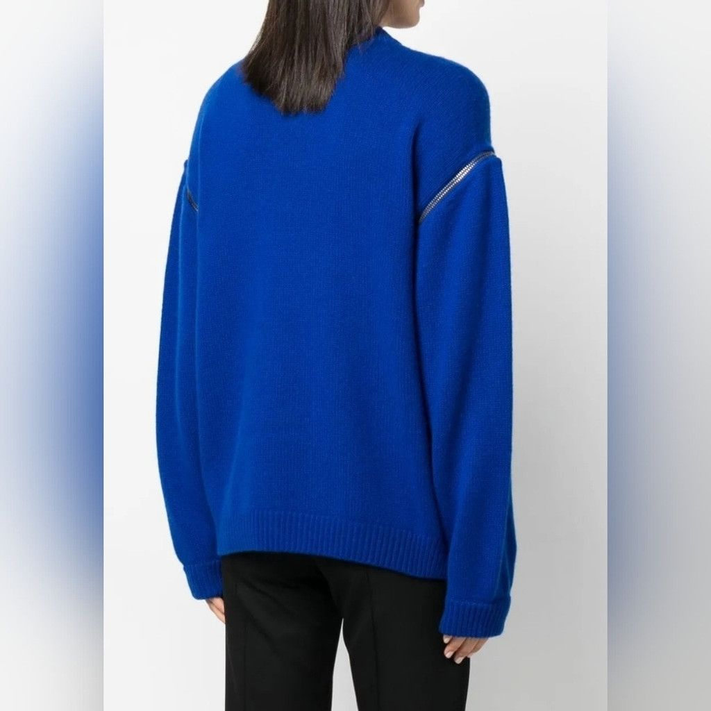 Tom Ford Tom Ford Royal Blue Cashmere Sweater With Zipper Detailing Size L / US 10 / IT 46 - 3 Thumbnail