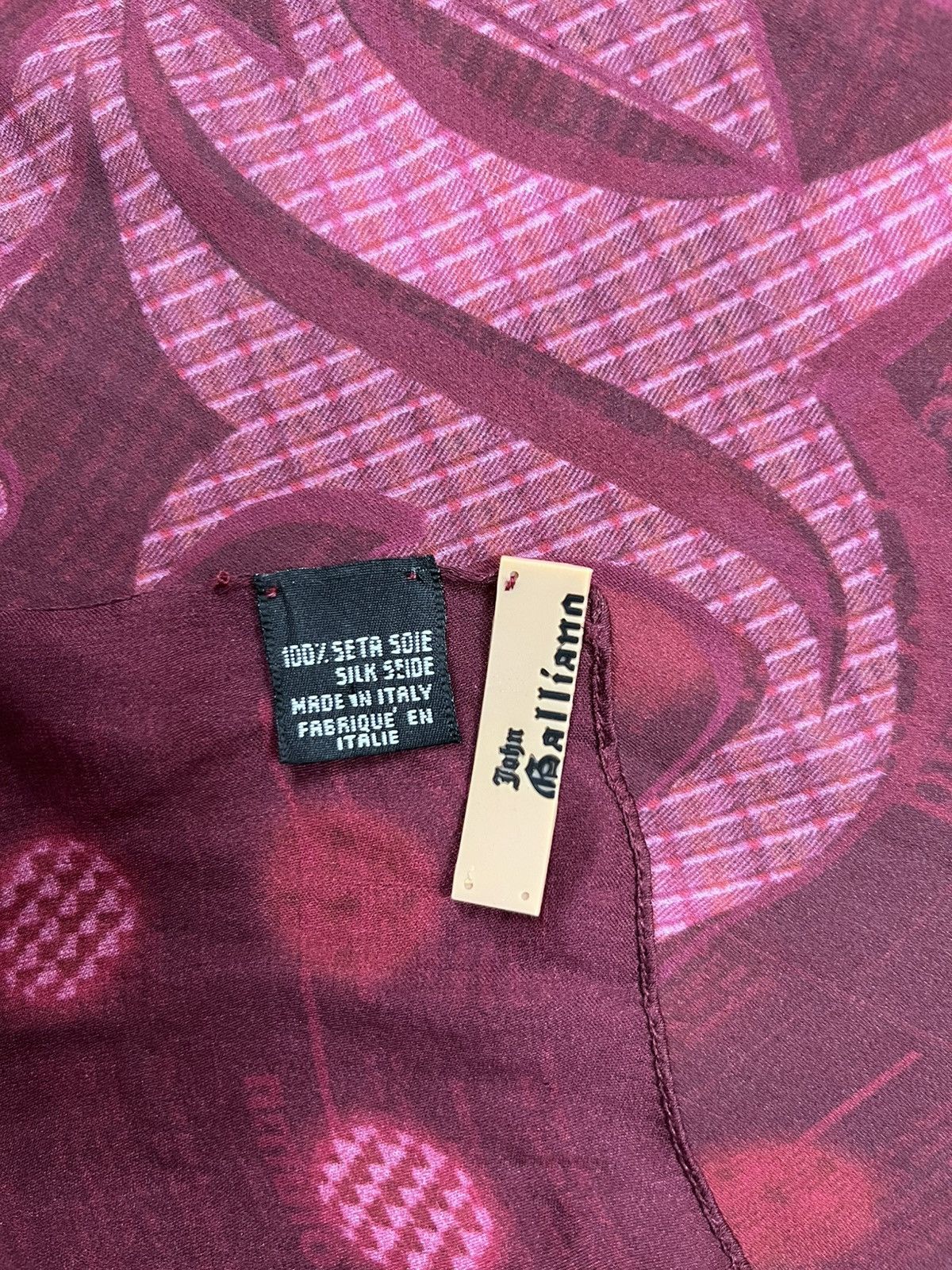 John Galliano Galliano newspaper silk scraft Size ONE SIZE - 15 Thumbnail