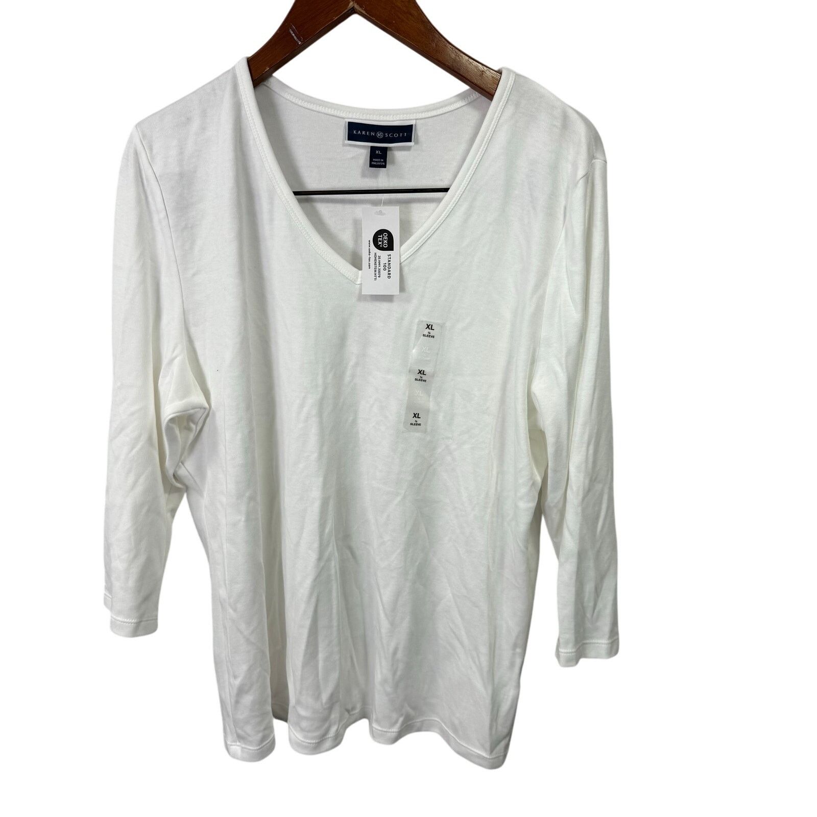 Other Karen Scott Women’s Blouse Top sz XL V-Neck NEW #G531 Size XL / US 12-14 / IT 48-50 - 1 Thumbnail