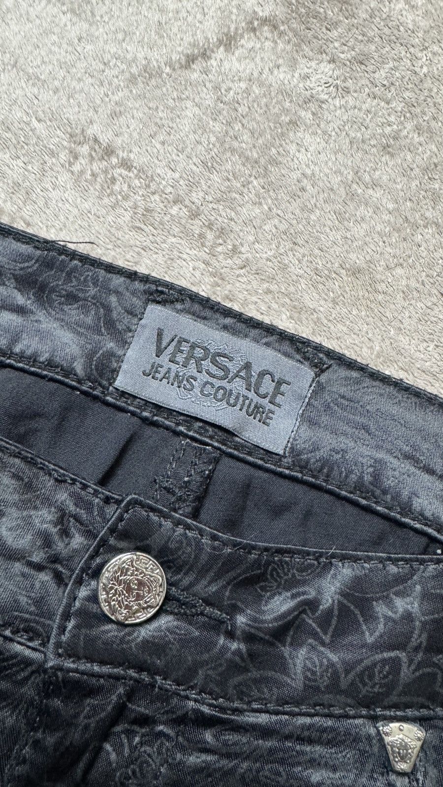 Versace Y2K Faded Punk Jeans LGB hedi slimane dior ysl cdg balmain Size US 28 / EU 44 - 7 Thumbnail