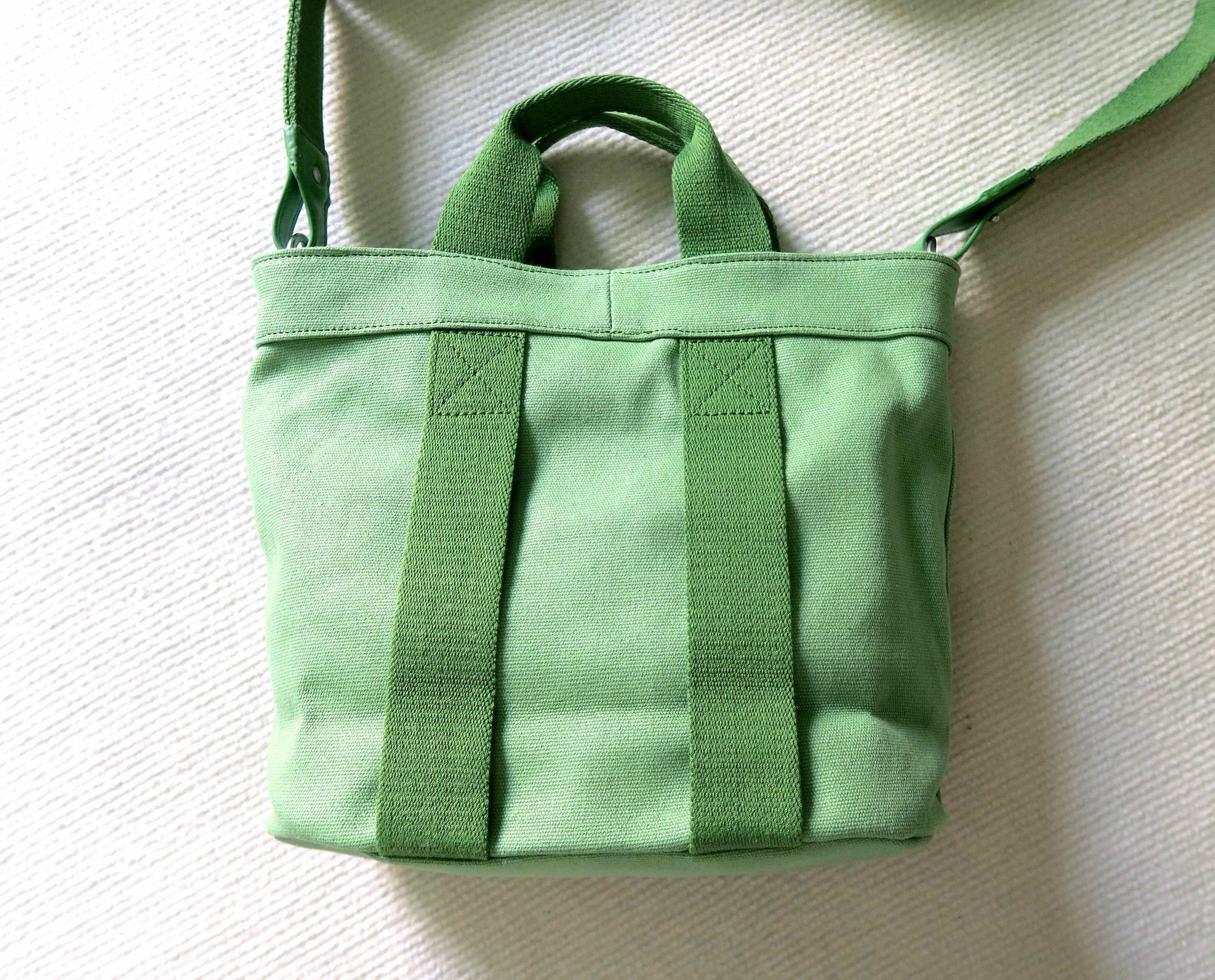 Kenzo KENZO Logo Green Cotton Canvas Top Handle Ccrossbody Bag Size ONE SIZE - 8 Thumbnail