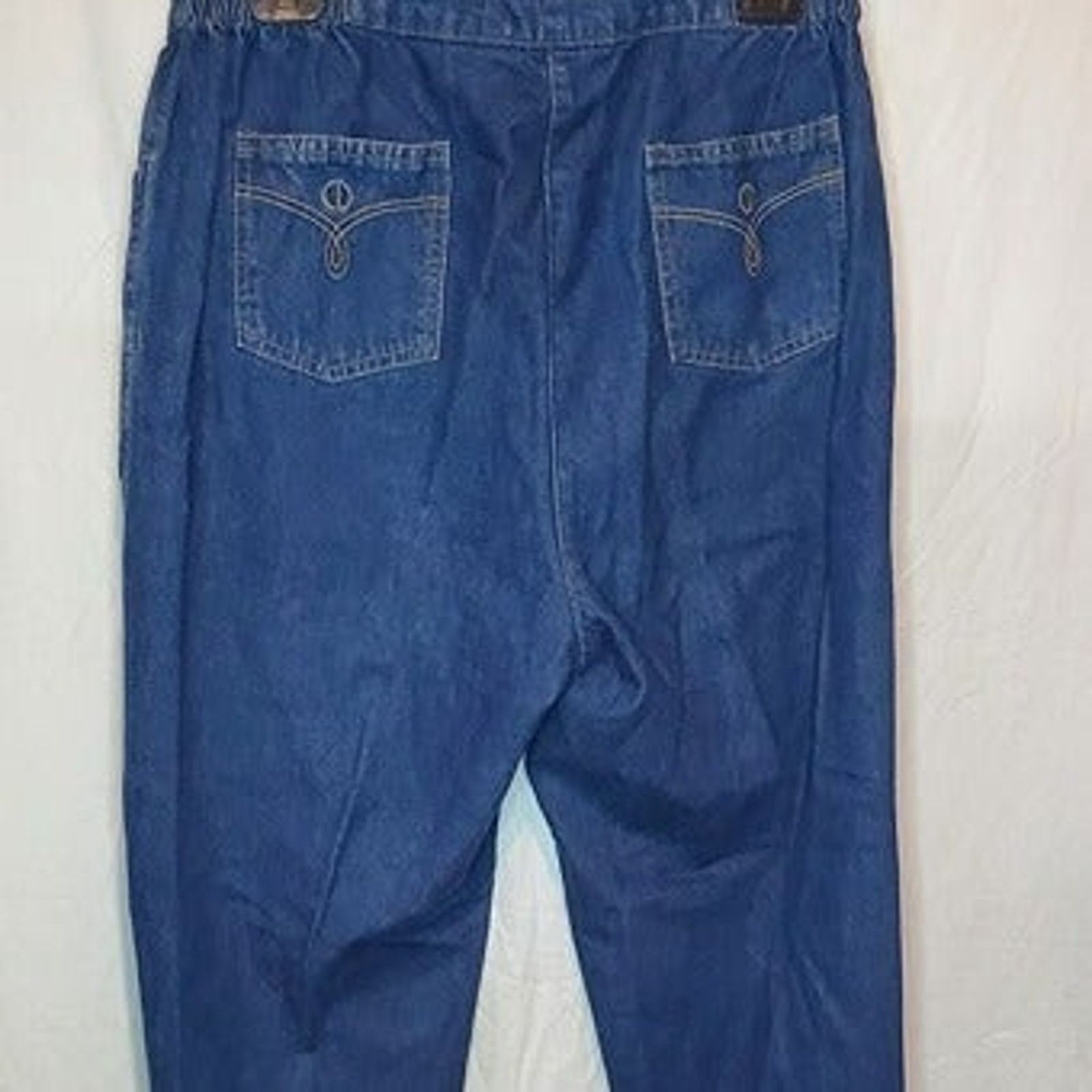 Vintage C.D. Petties Blue Cotton Long Trouser Pants Size Large Size 36" / US 14 / IT 50 - 2 Thumbnail