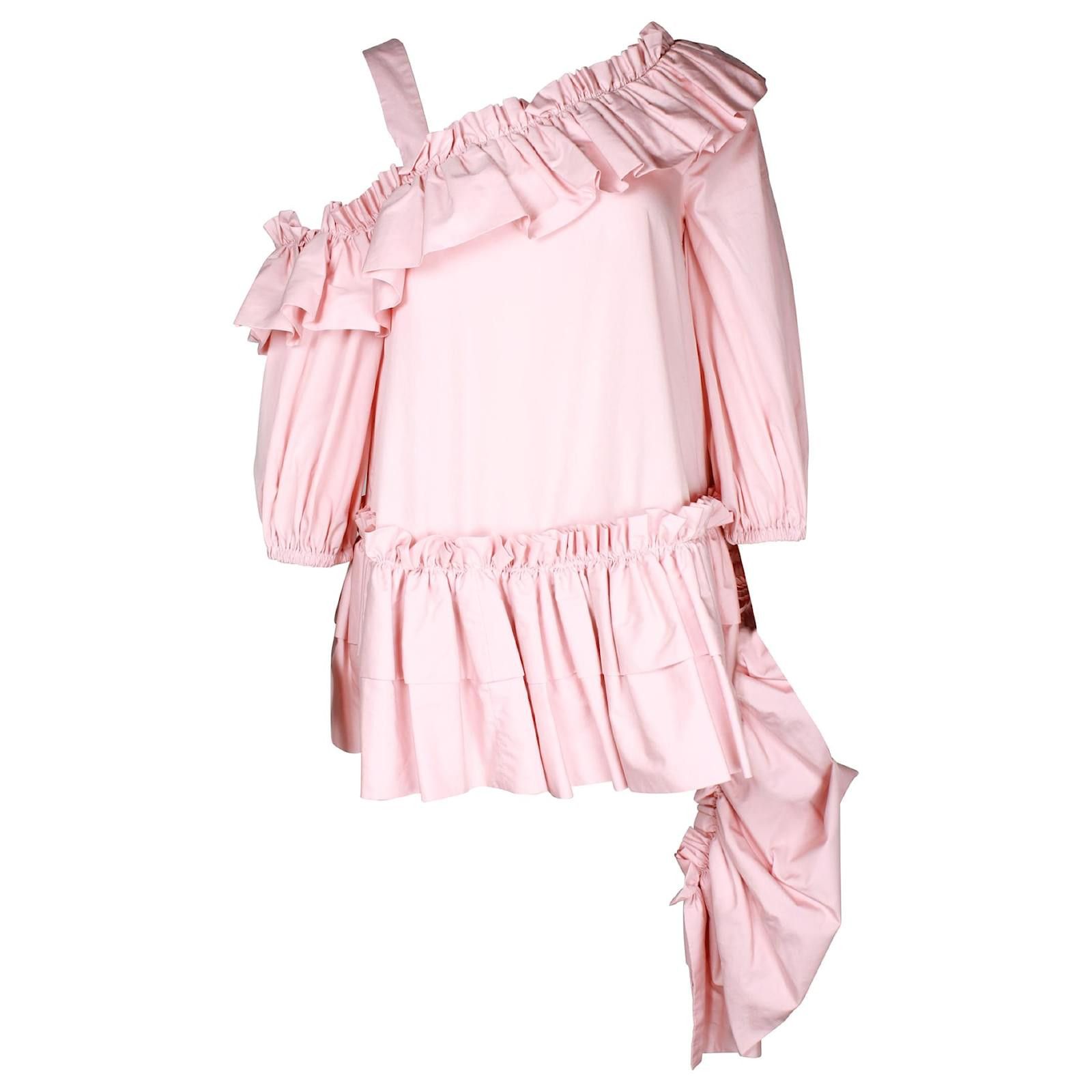 Alexander McQueen o1y0325 Blouse in Light Pink Size M / US 6-8 / IT 42-44 - 1 Thumbnail
