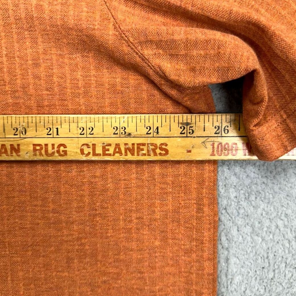 Haggar VINTAGE Haggar 2n1 Polo Shirt Mens XL Built In Tee Orange Striped Knit Rugby, 2n1 Built In Tee, Polo, Short Sleeve, Chest 51, Length 31, NEW Size US XL / EU 56 / 4 - 6 Thumbnail